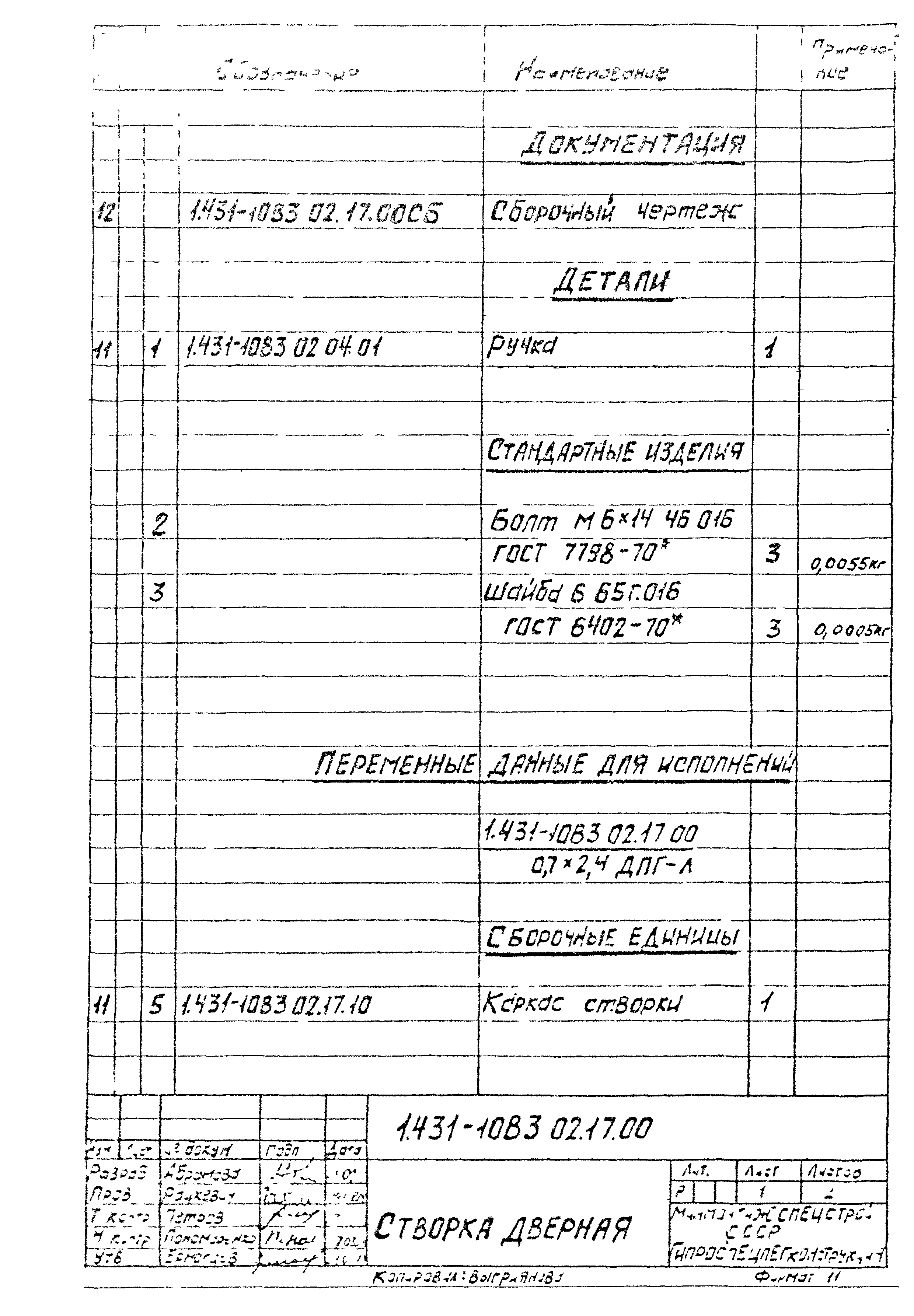 Серия 1.431-10