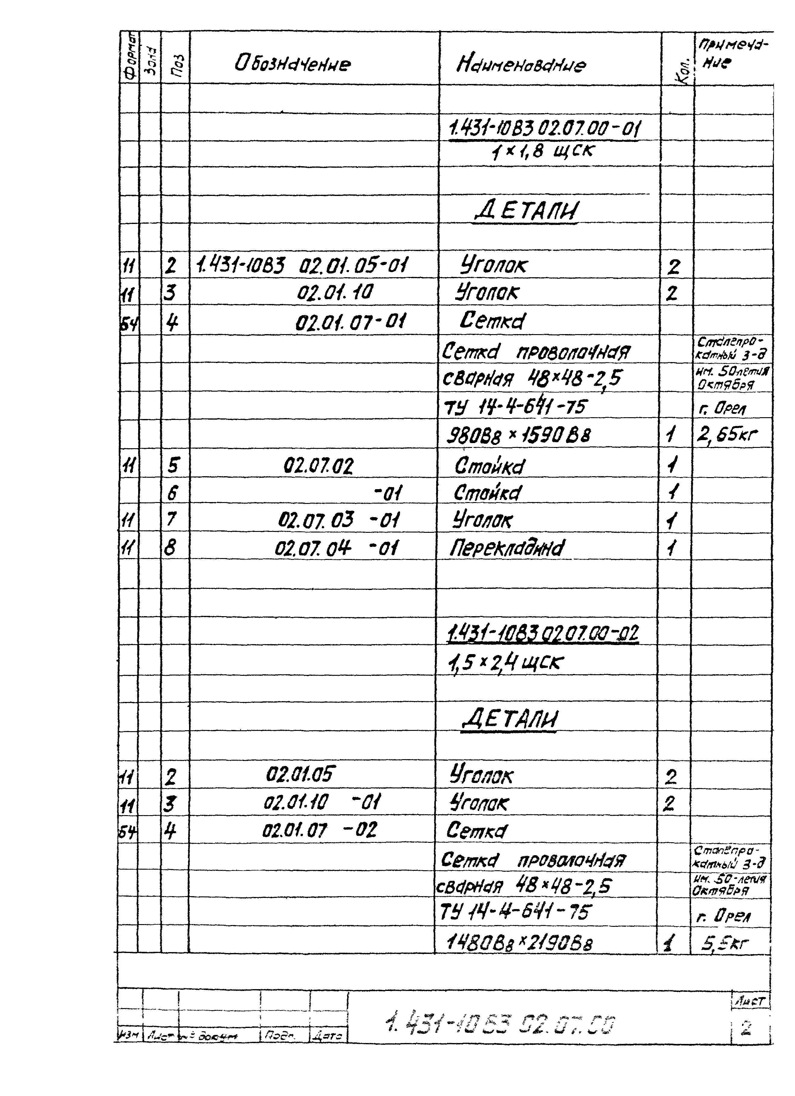 Серия 1.431-10