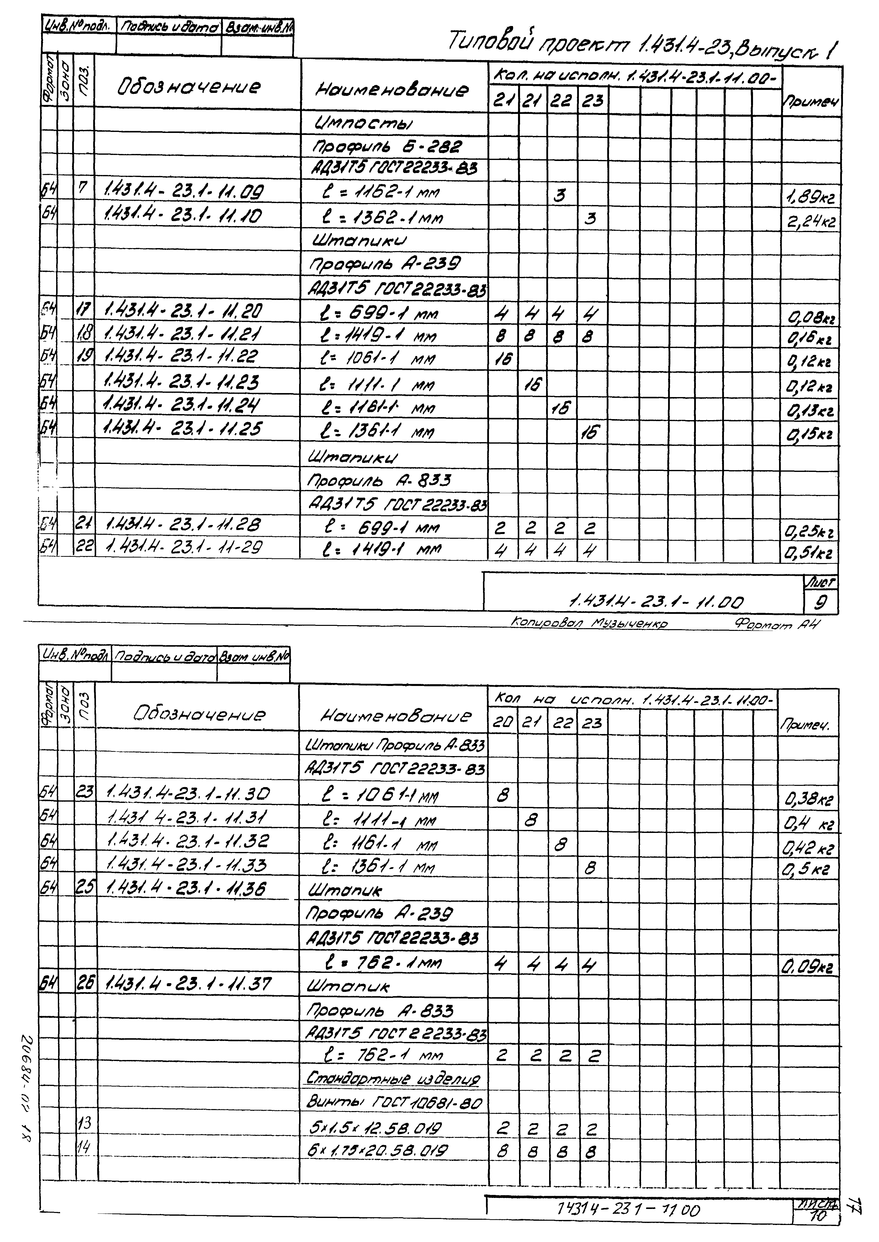 Серия 1.431.4-23