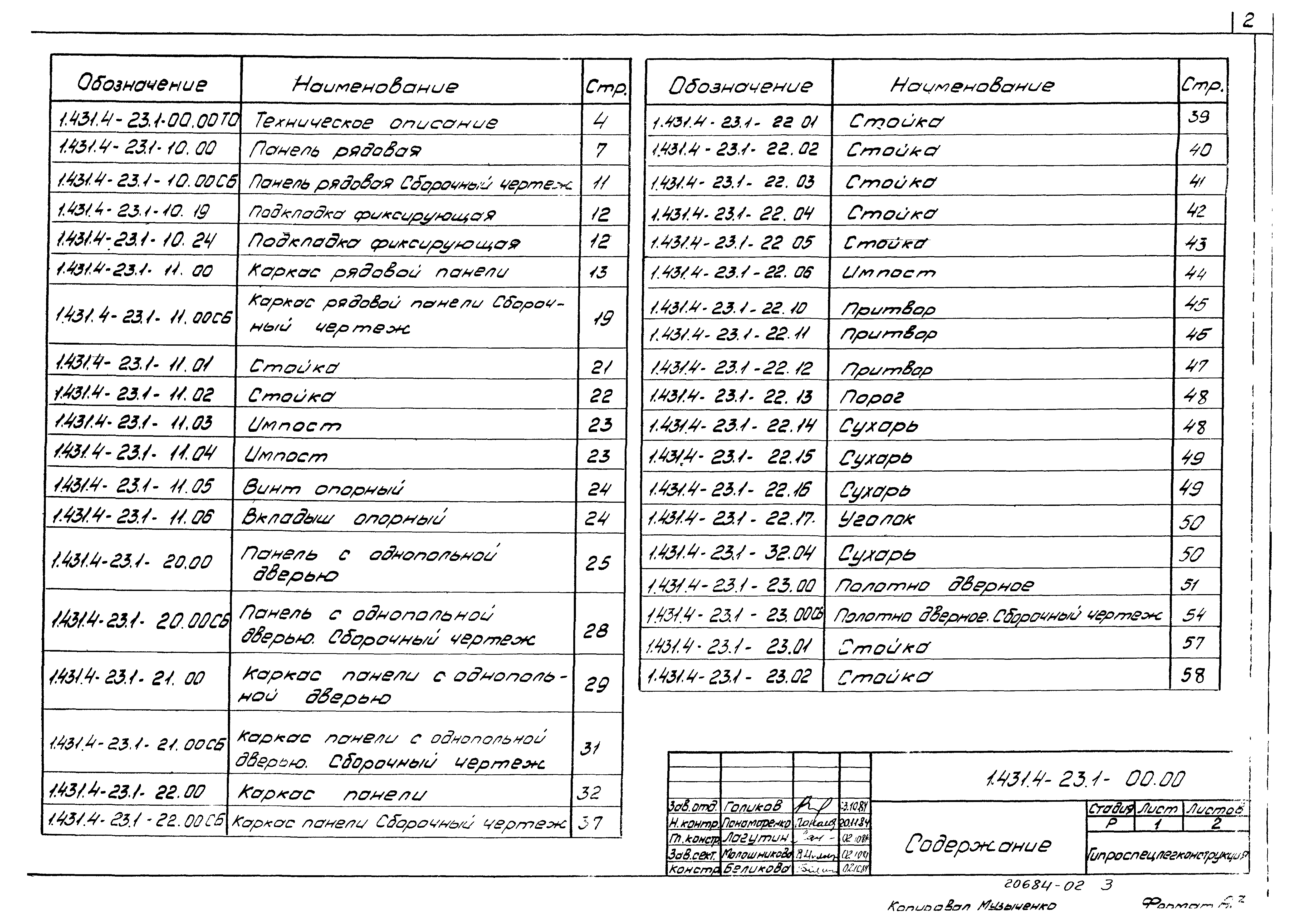 Серия 1.431.4-23