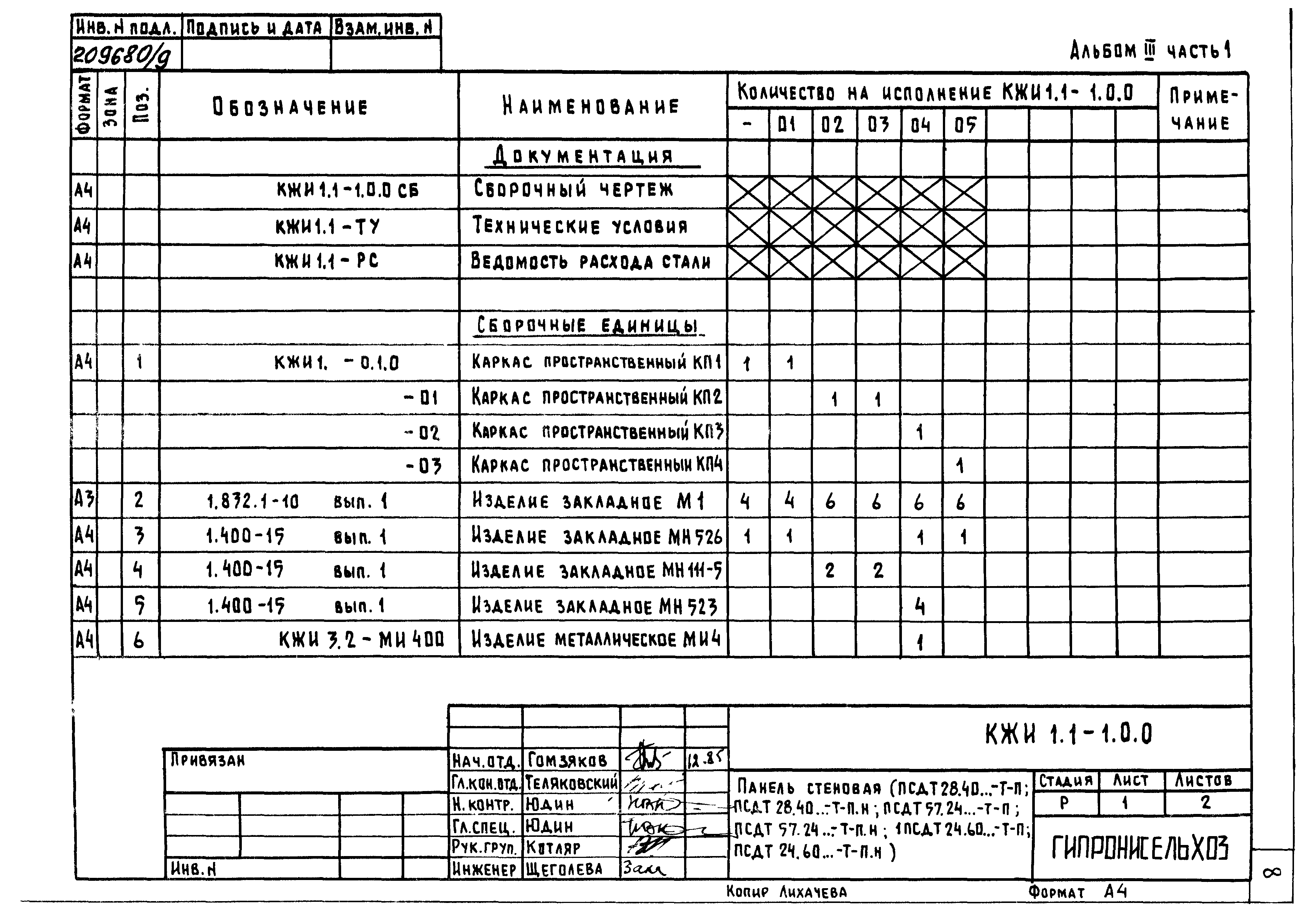 Типовой проект 801-2-85.12.87