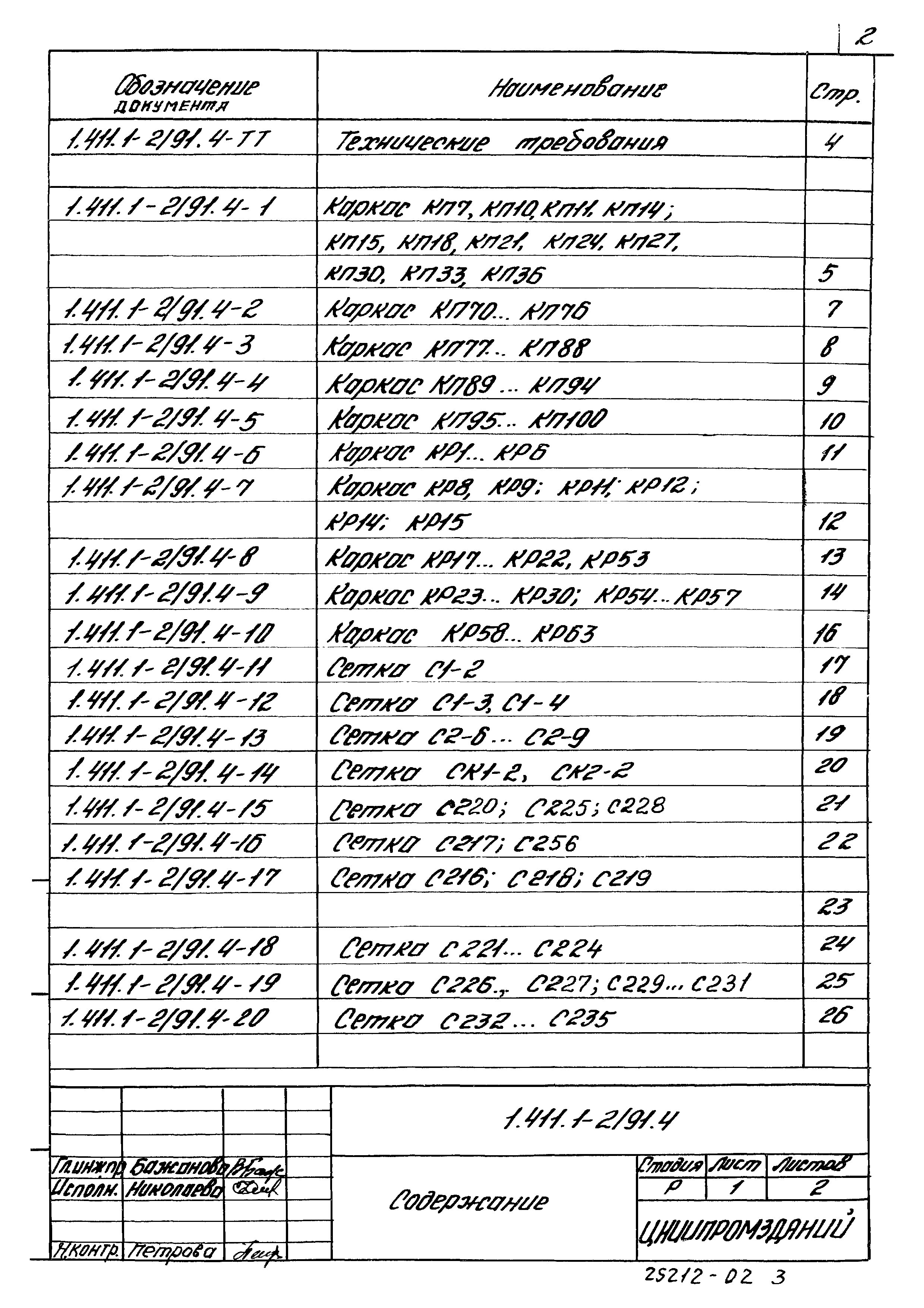 Серия 1.411.1-2/91