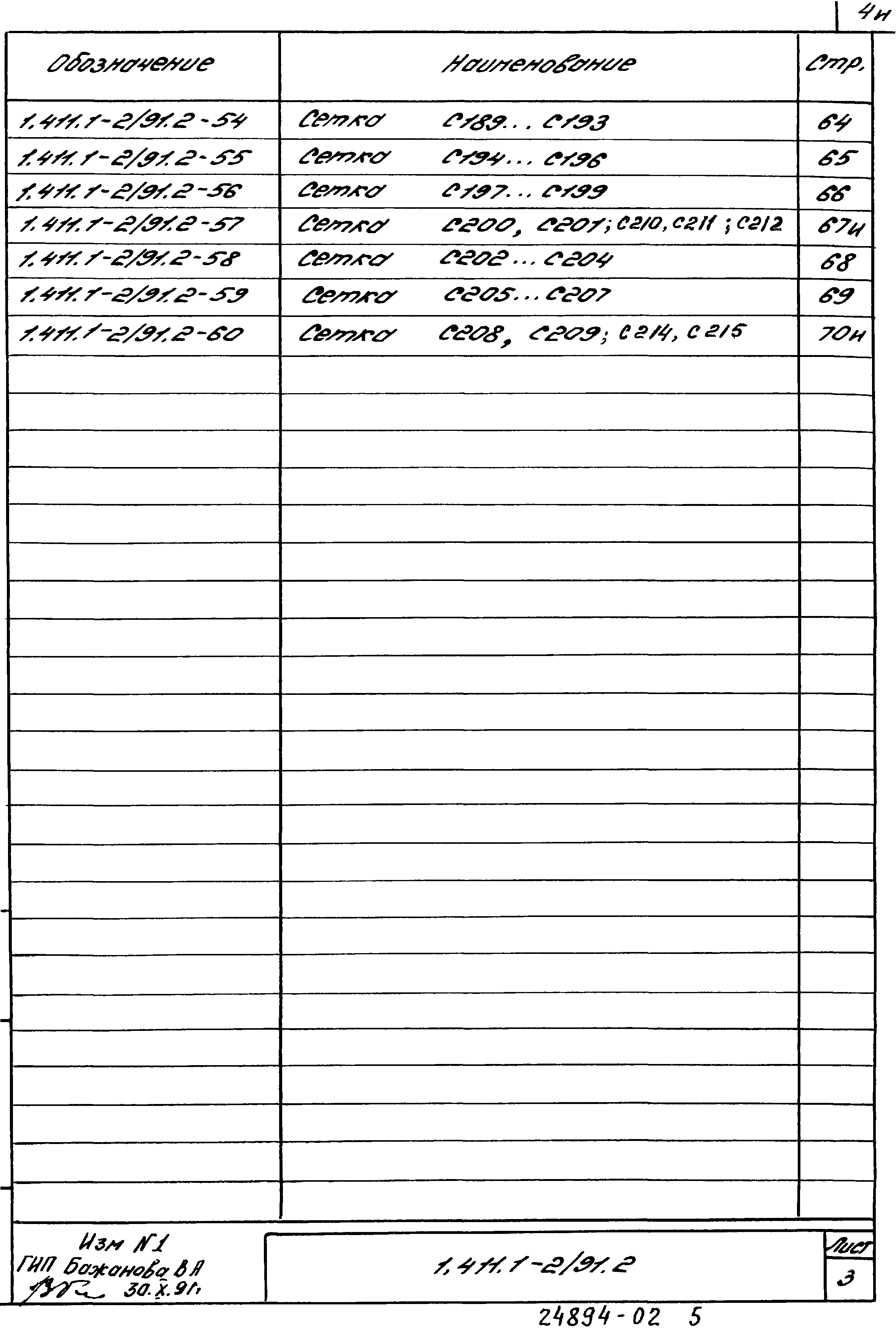 Серия 1.411.1-2/91