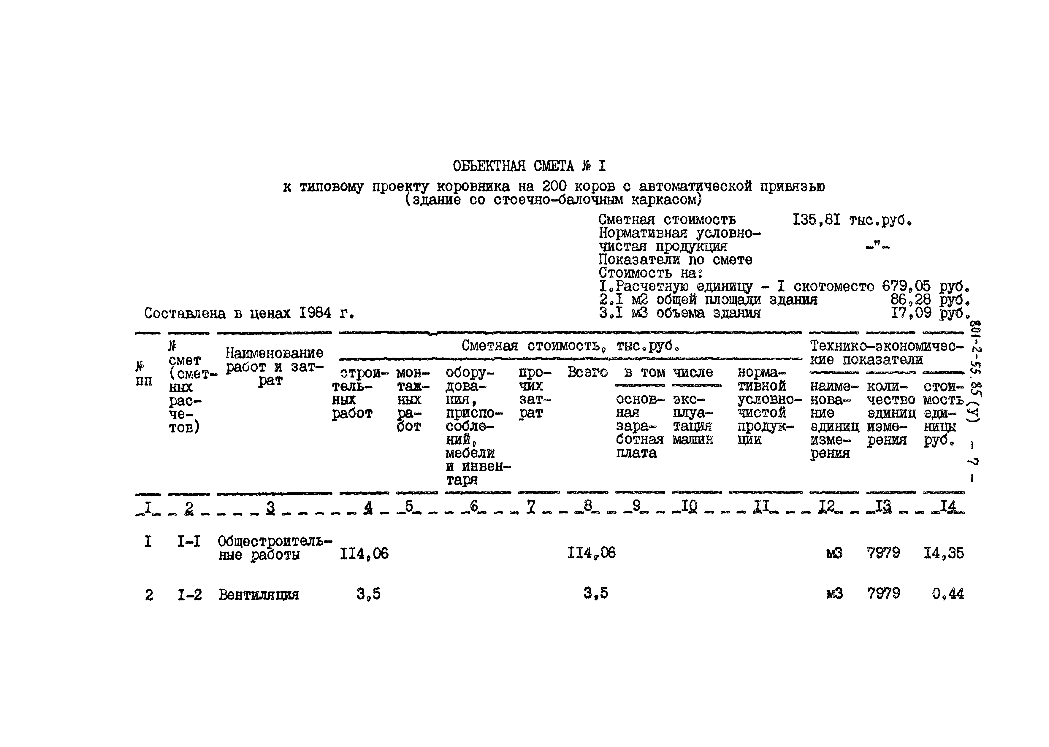 Типовой проект 801-2-55.85