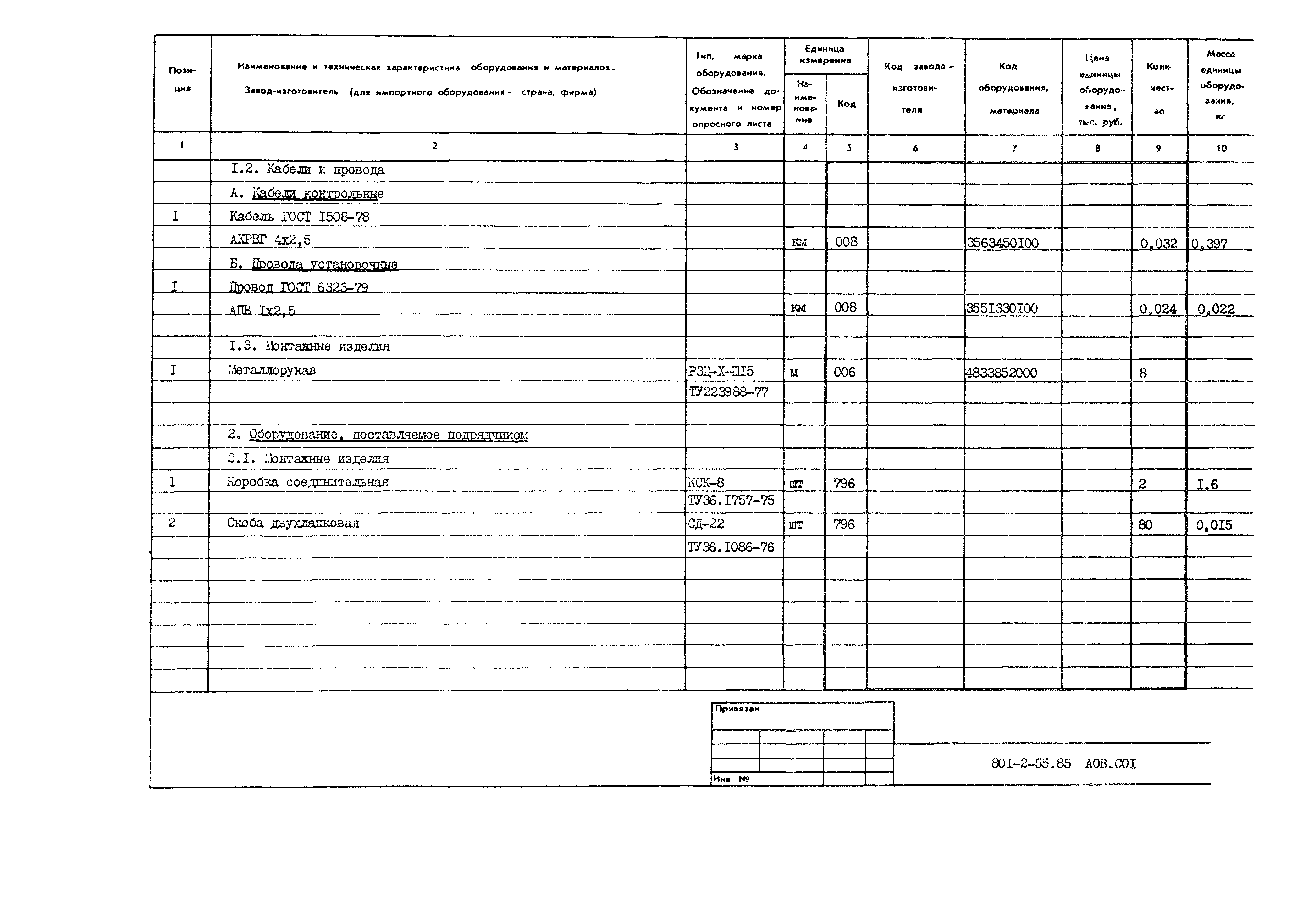 Типовой проект 801-2-55.85