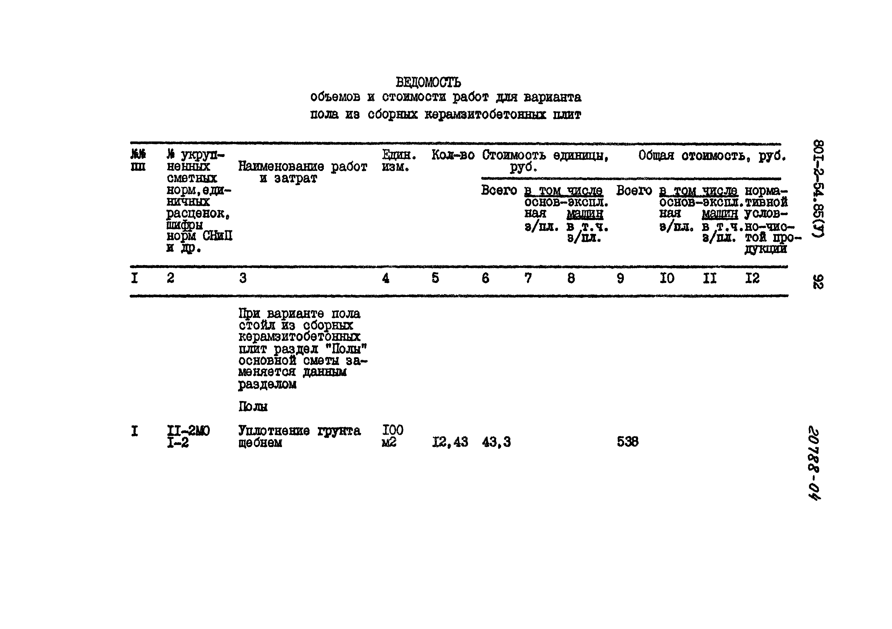 Типовой проект 801-2-54.85