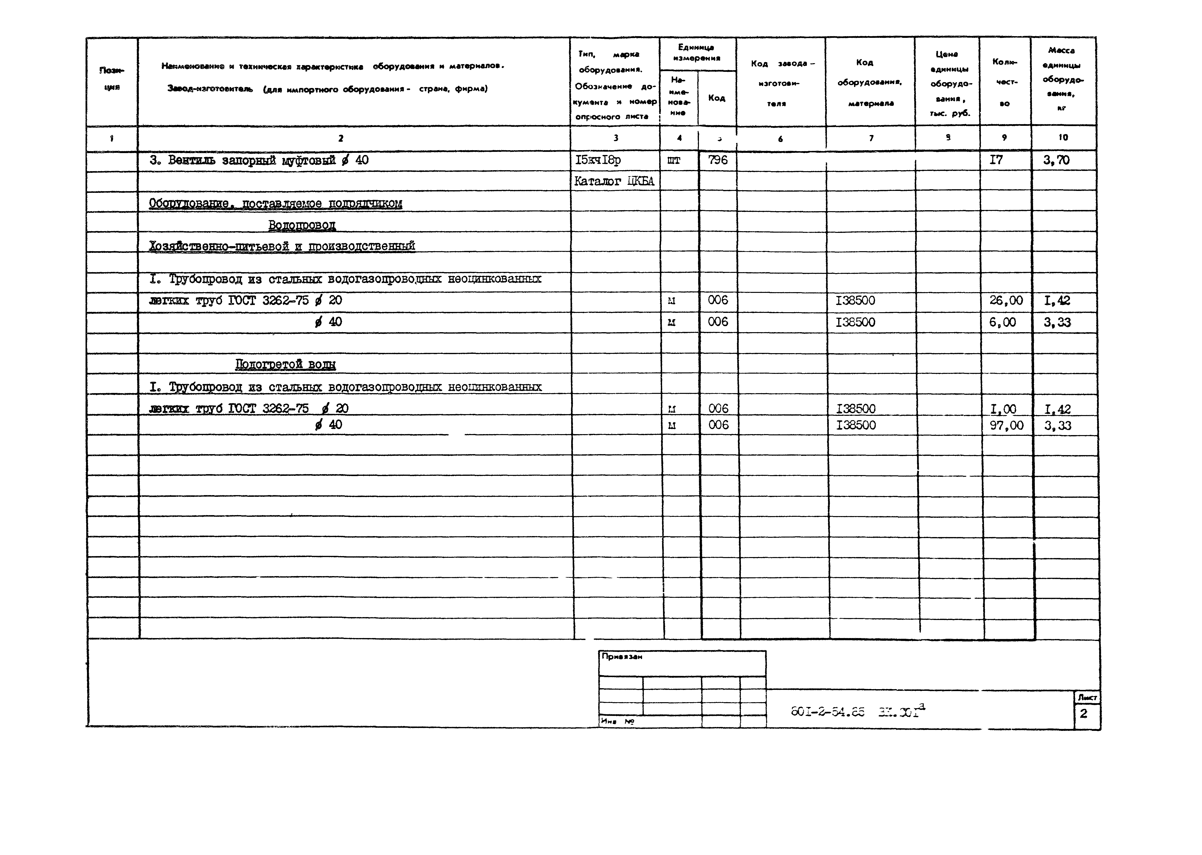 Типовой проект 801-2-54.85