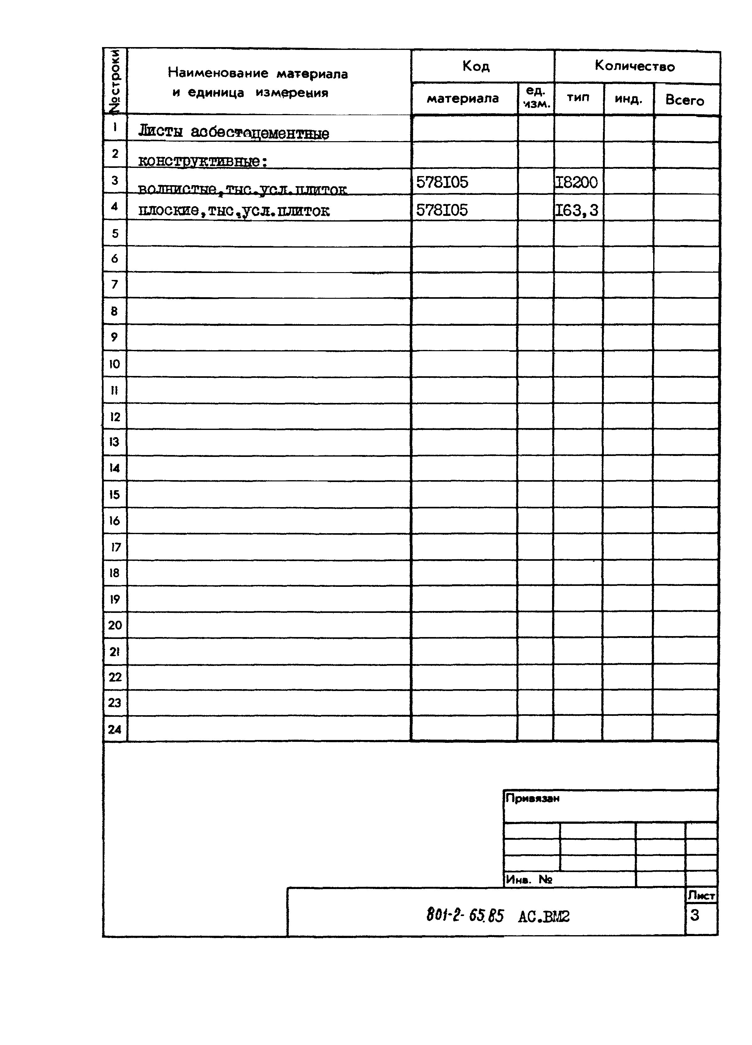 Типовой проект 801-2-65.85