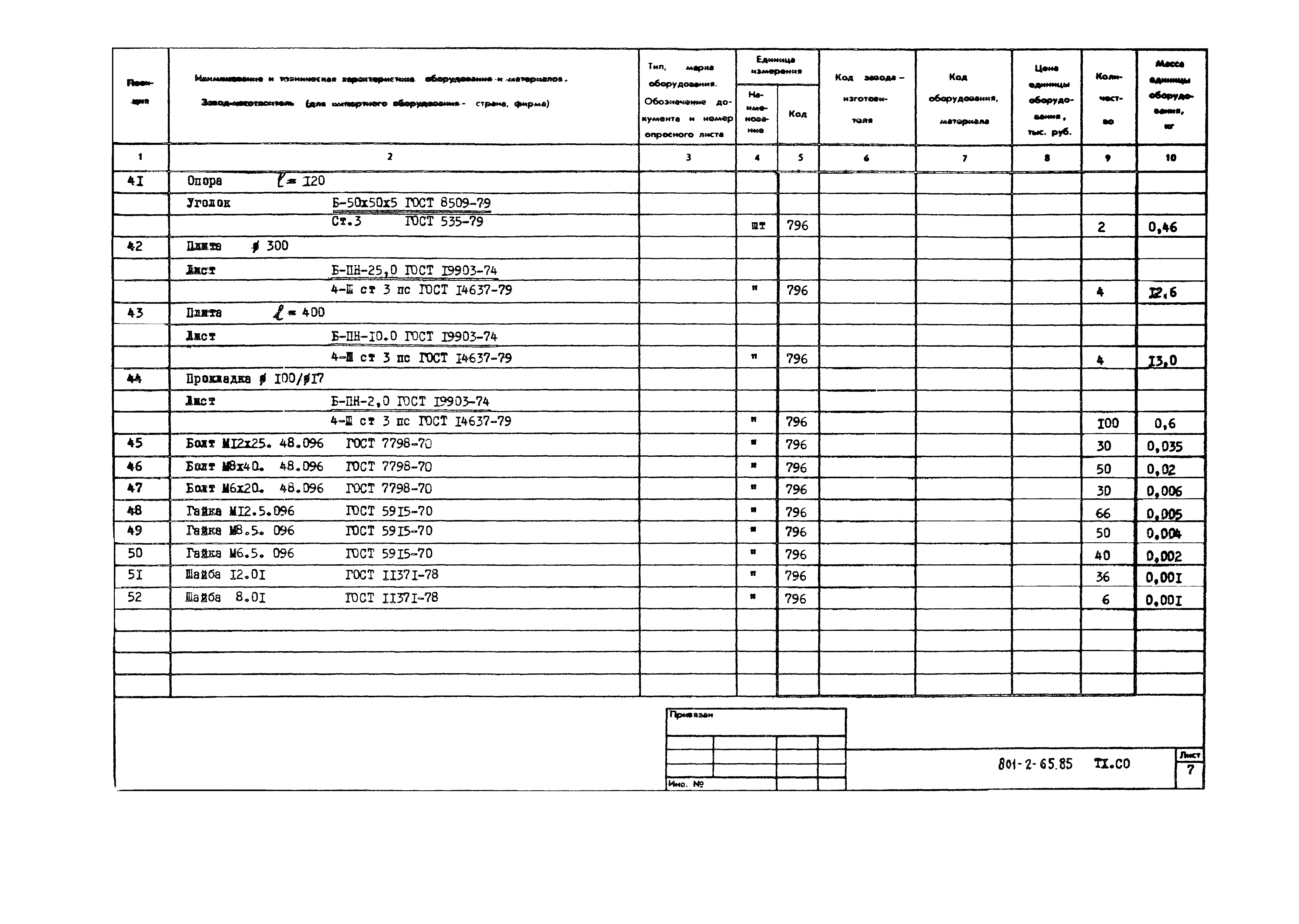 Типовой проект 801-2-65.85