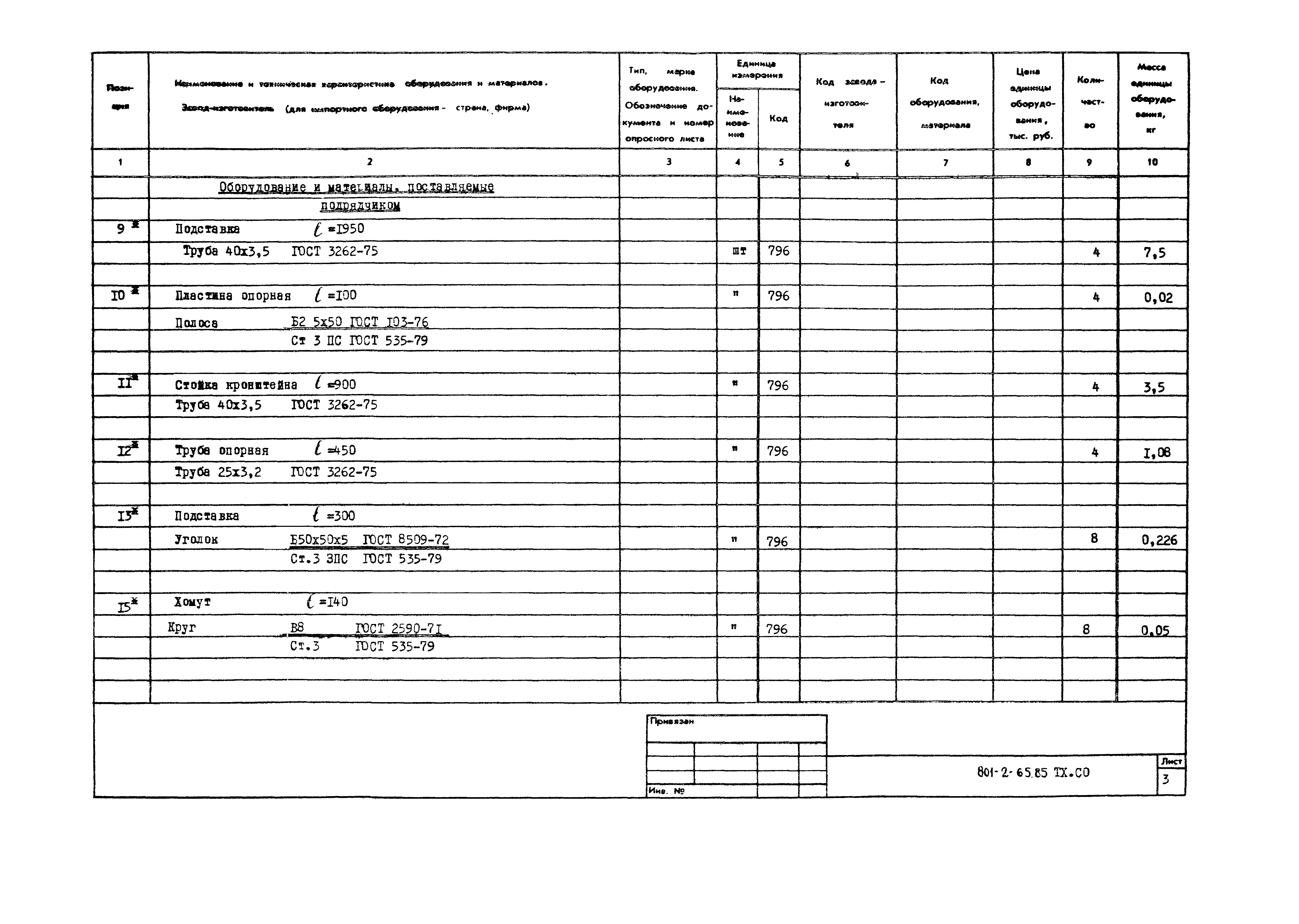 Типовой проект 801-2-65.85