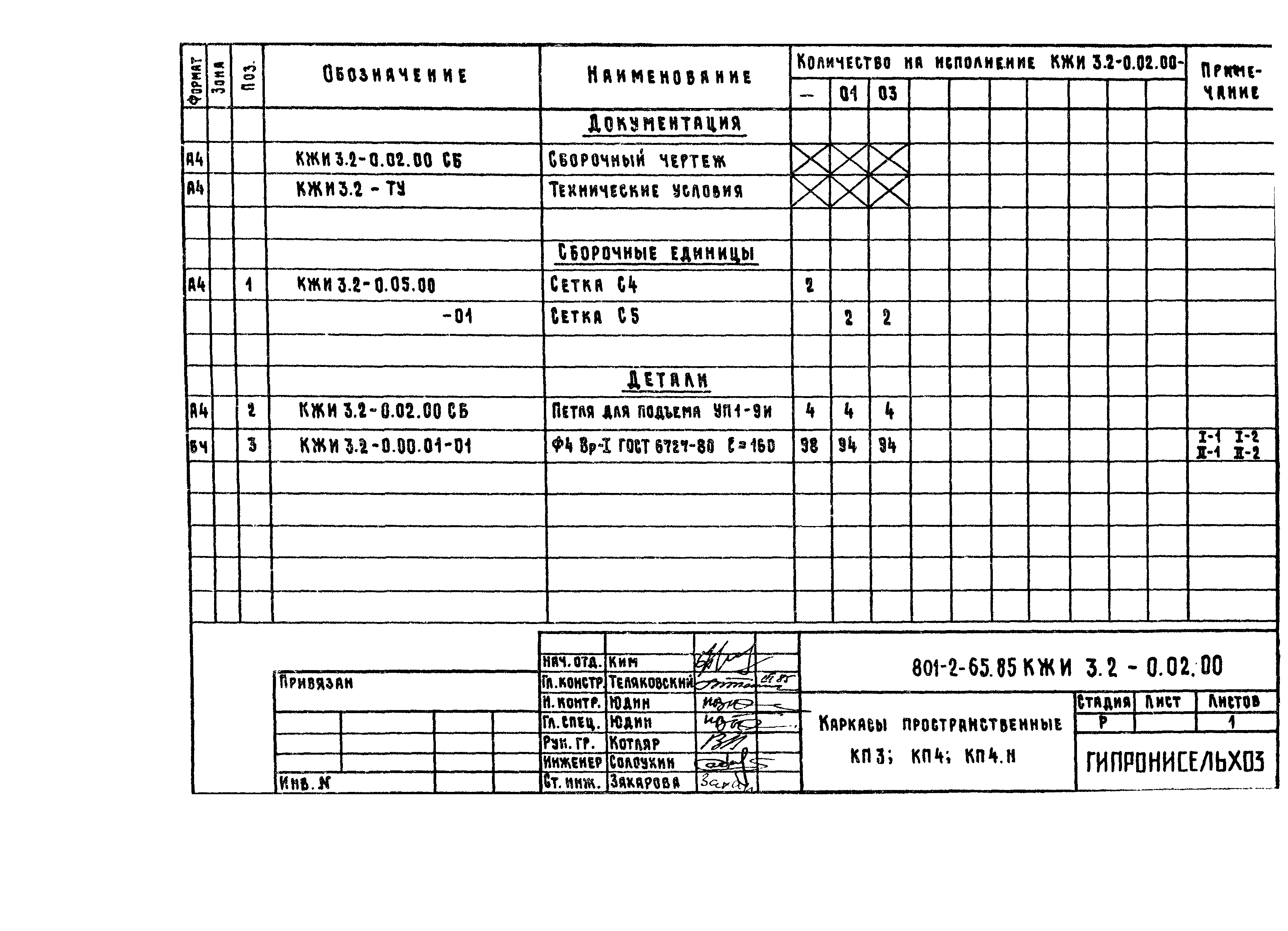 Типовой проект 801-2-65.85