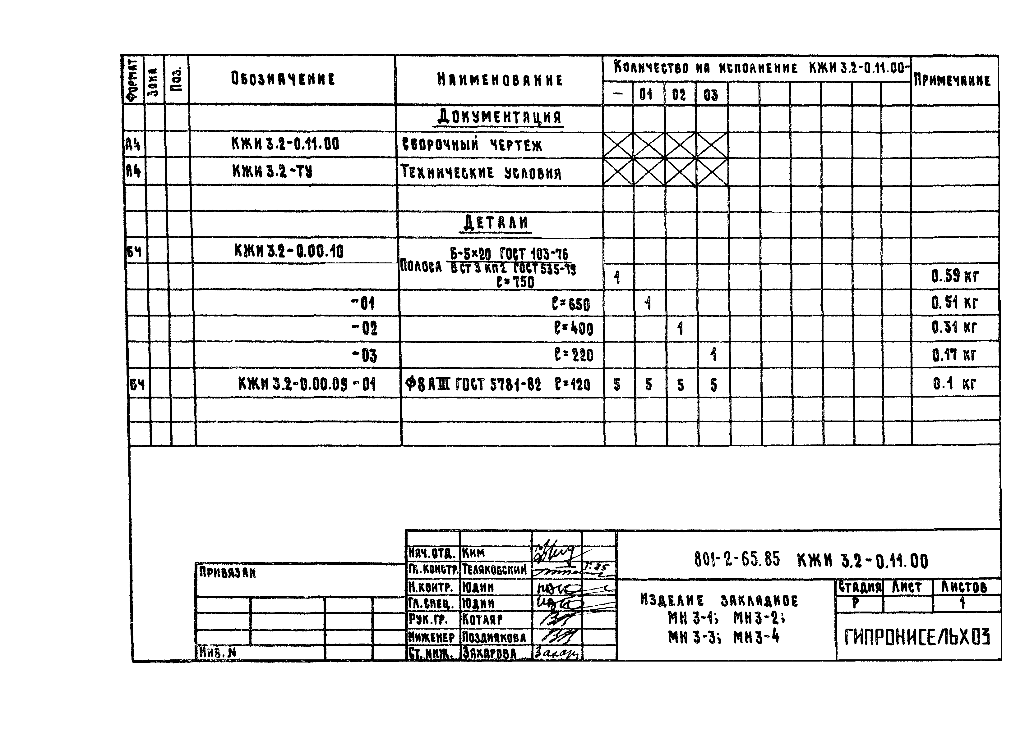 Типовой проект 801-2-65.85