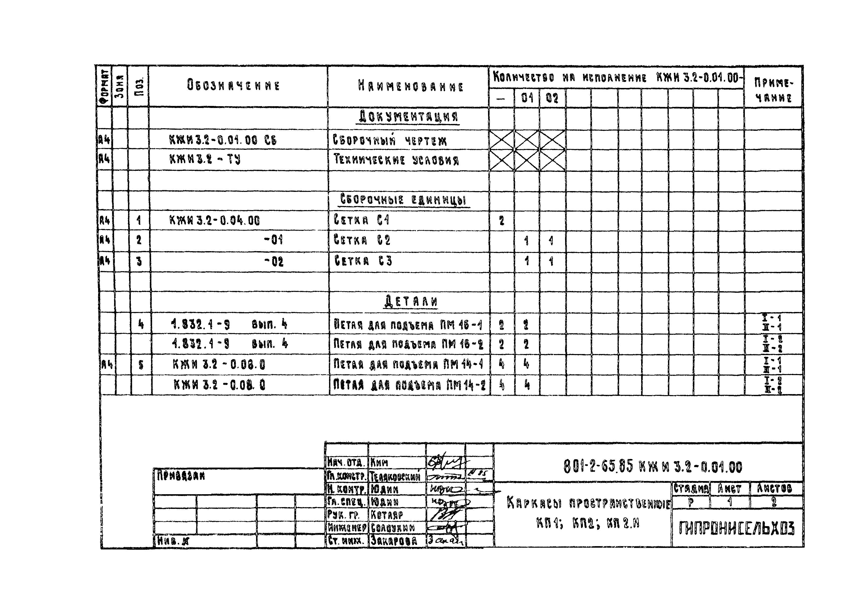 Типовой проект 801-2-65.85