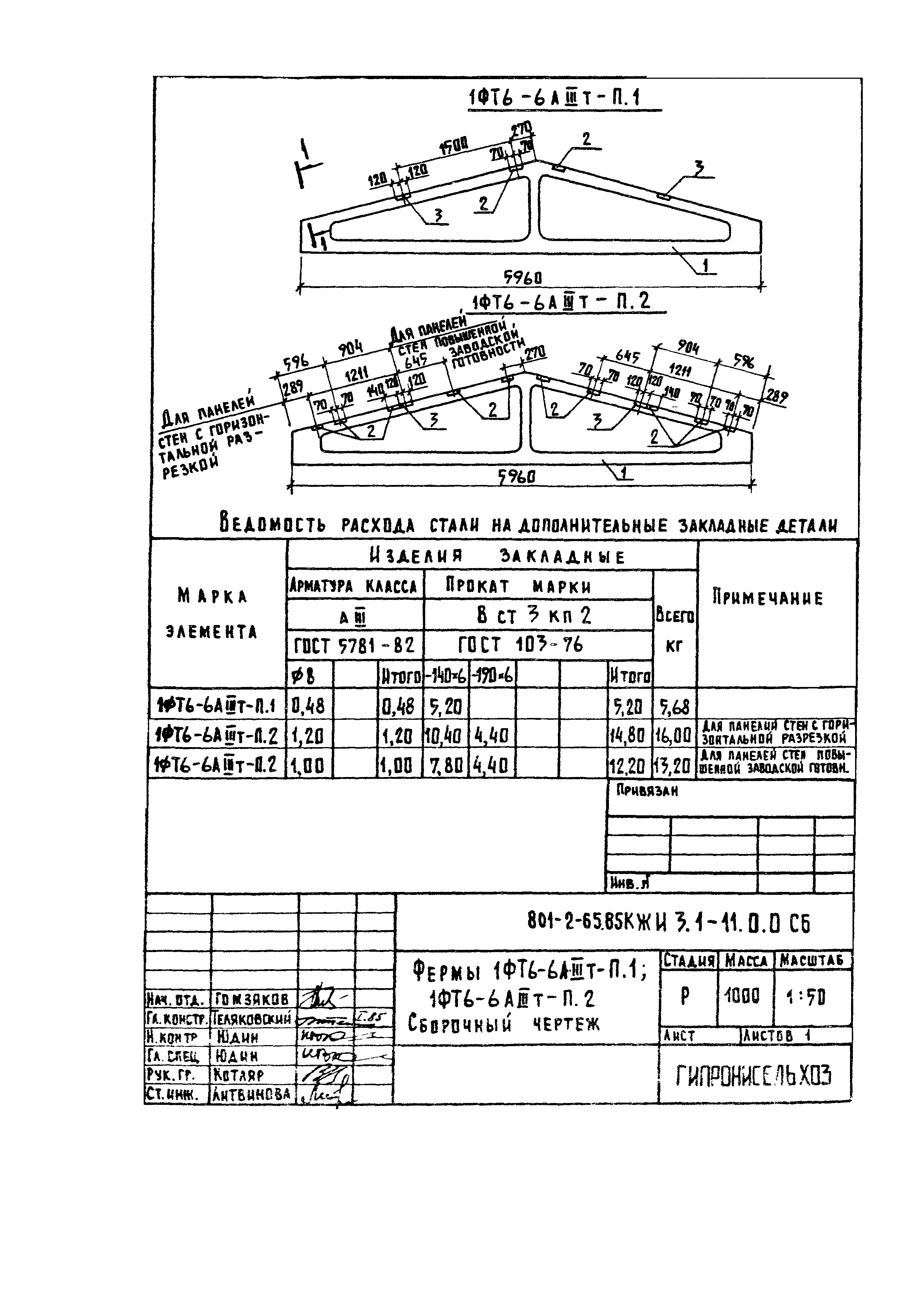 Типовой проект 801-2-65.85