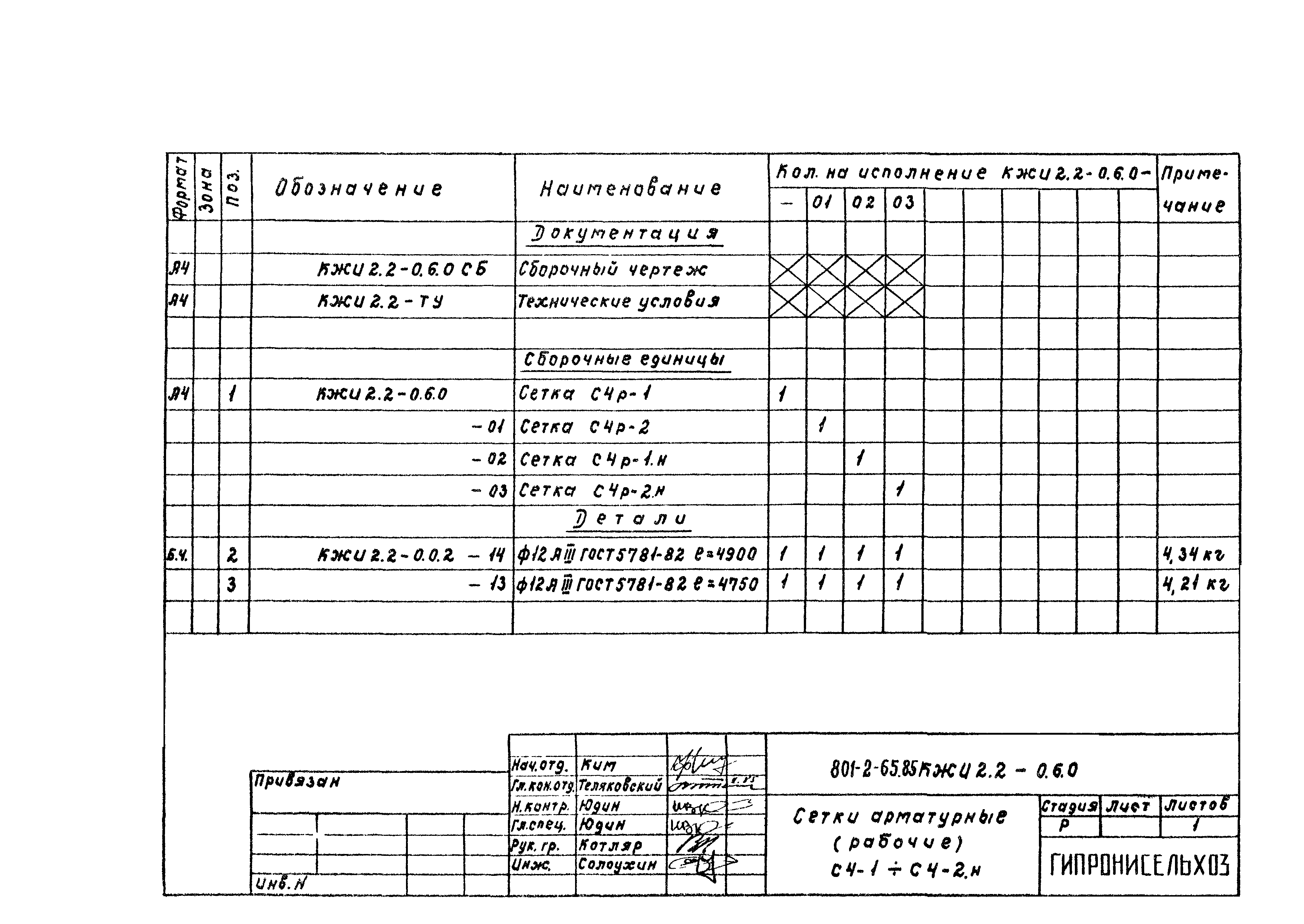 Типовой проект 801-2-65.85