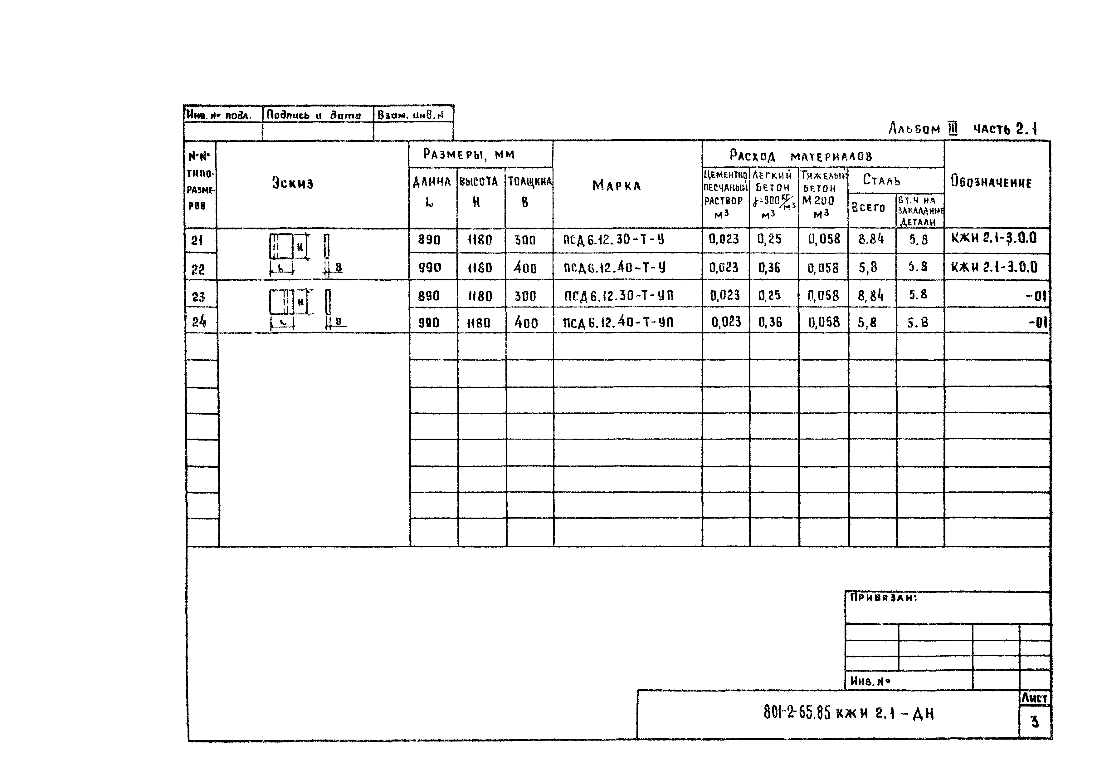 Типовой проект 801-2-65.85