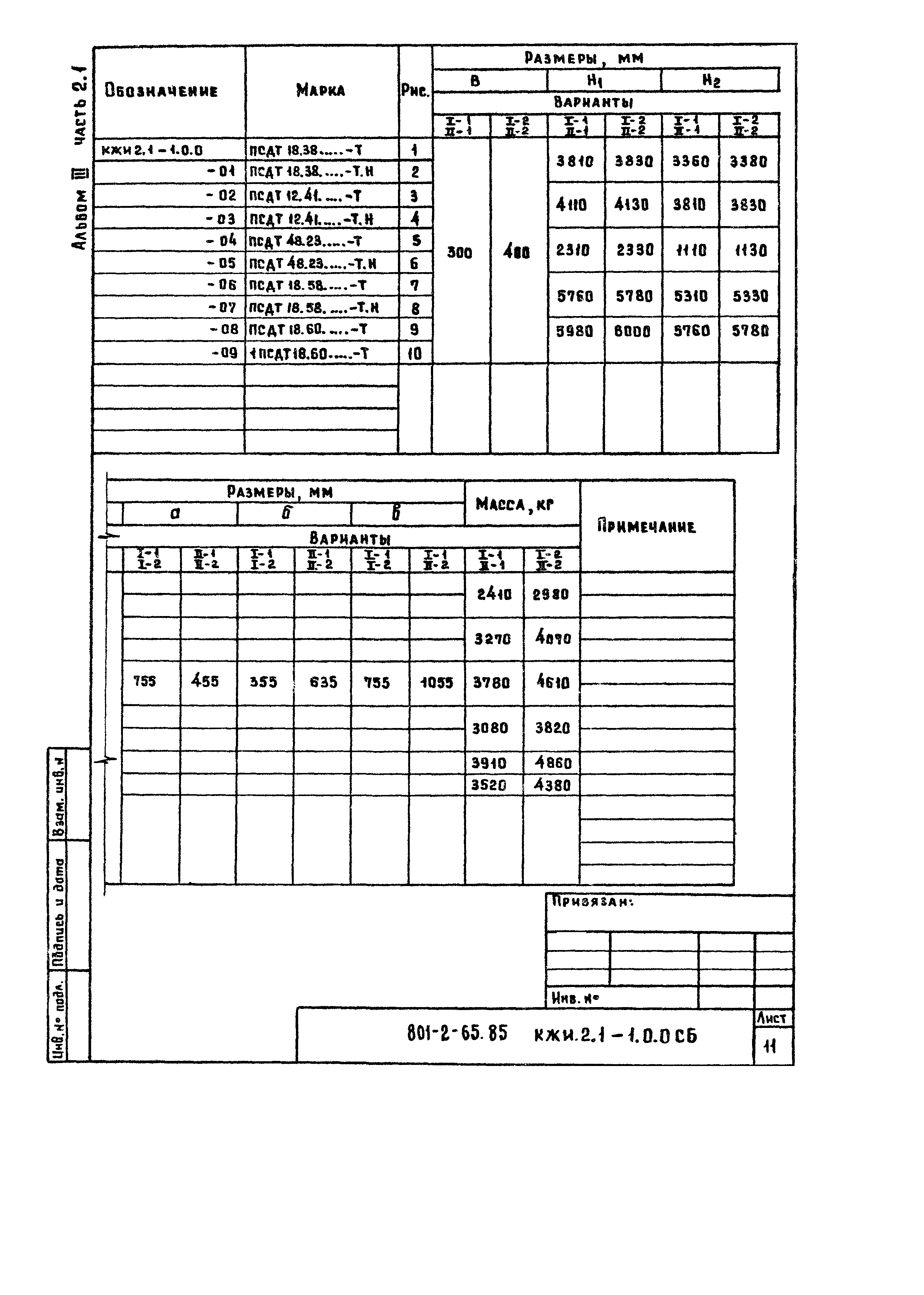 Типовой проект 801-2-65.85