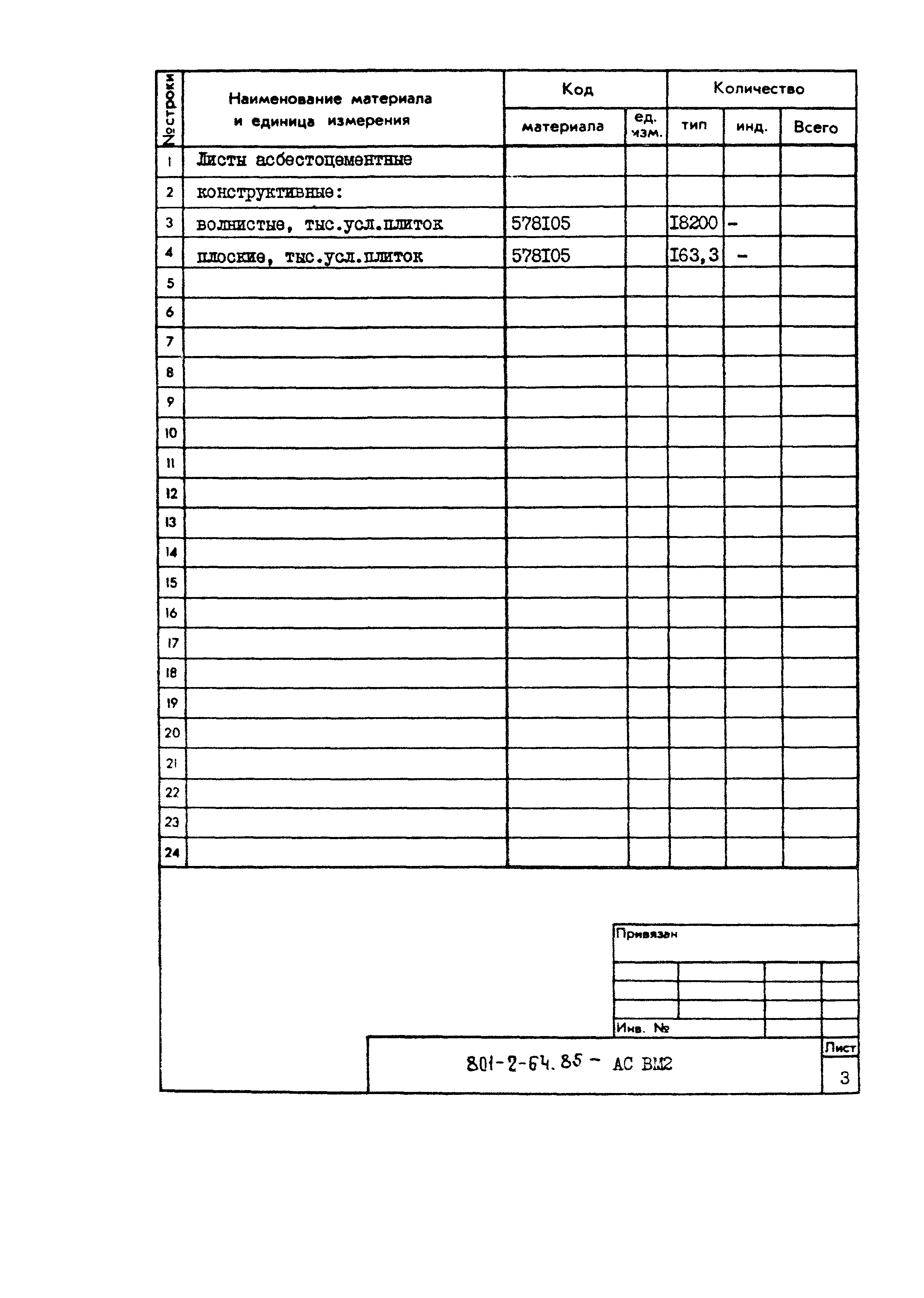 Типовой проект 801-2-64.85