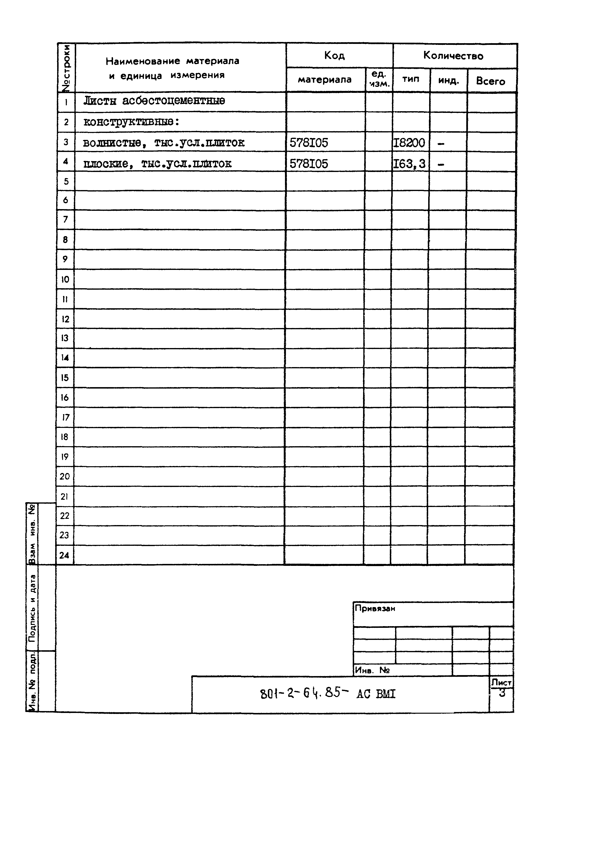 Типовой проект 801-2-64.85