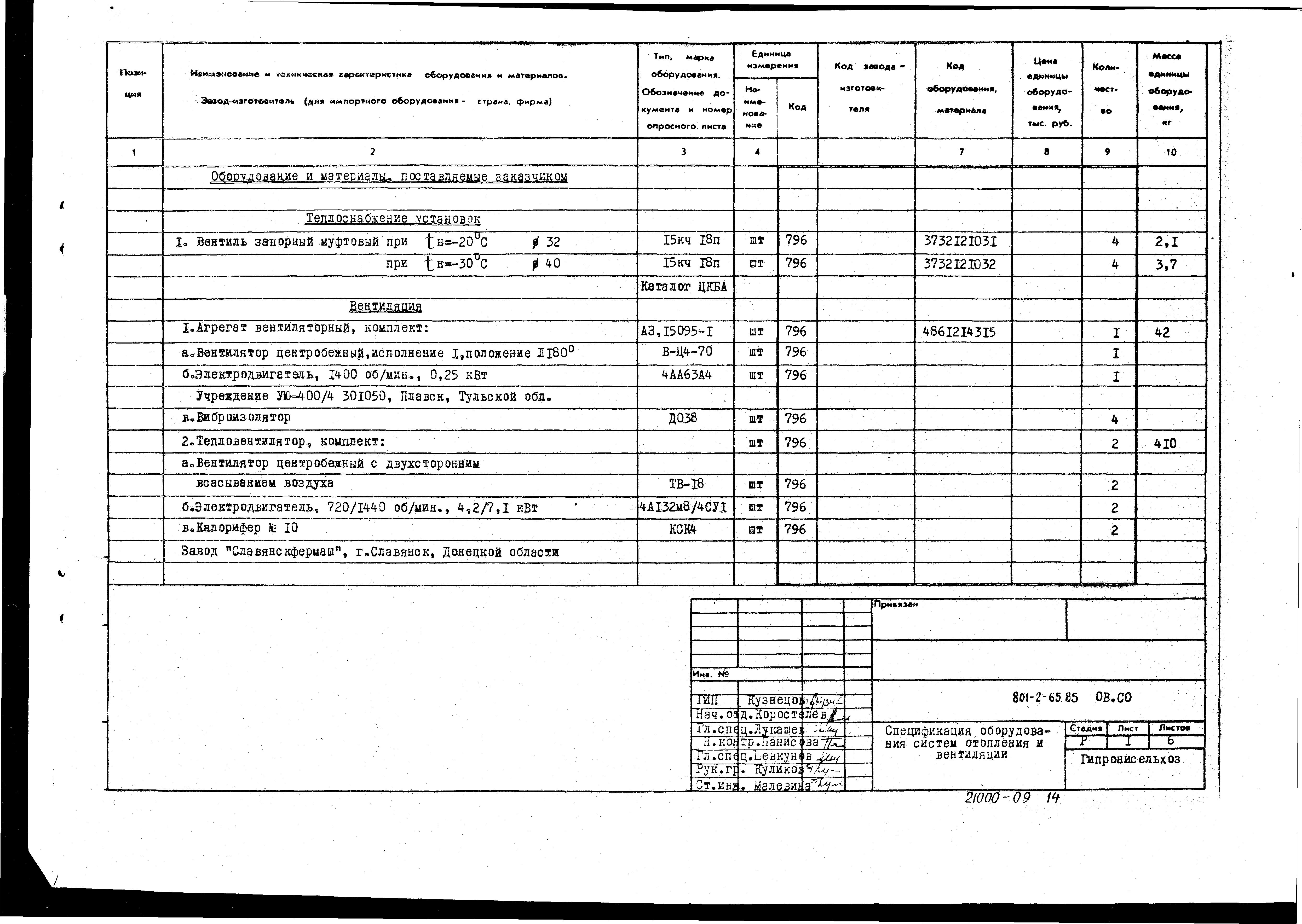 Типовой проект 801-2-64.85