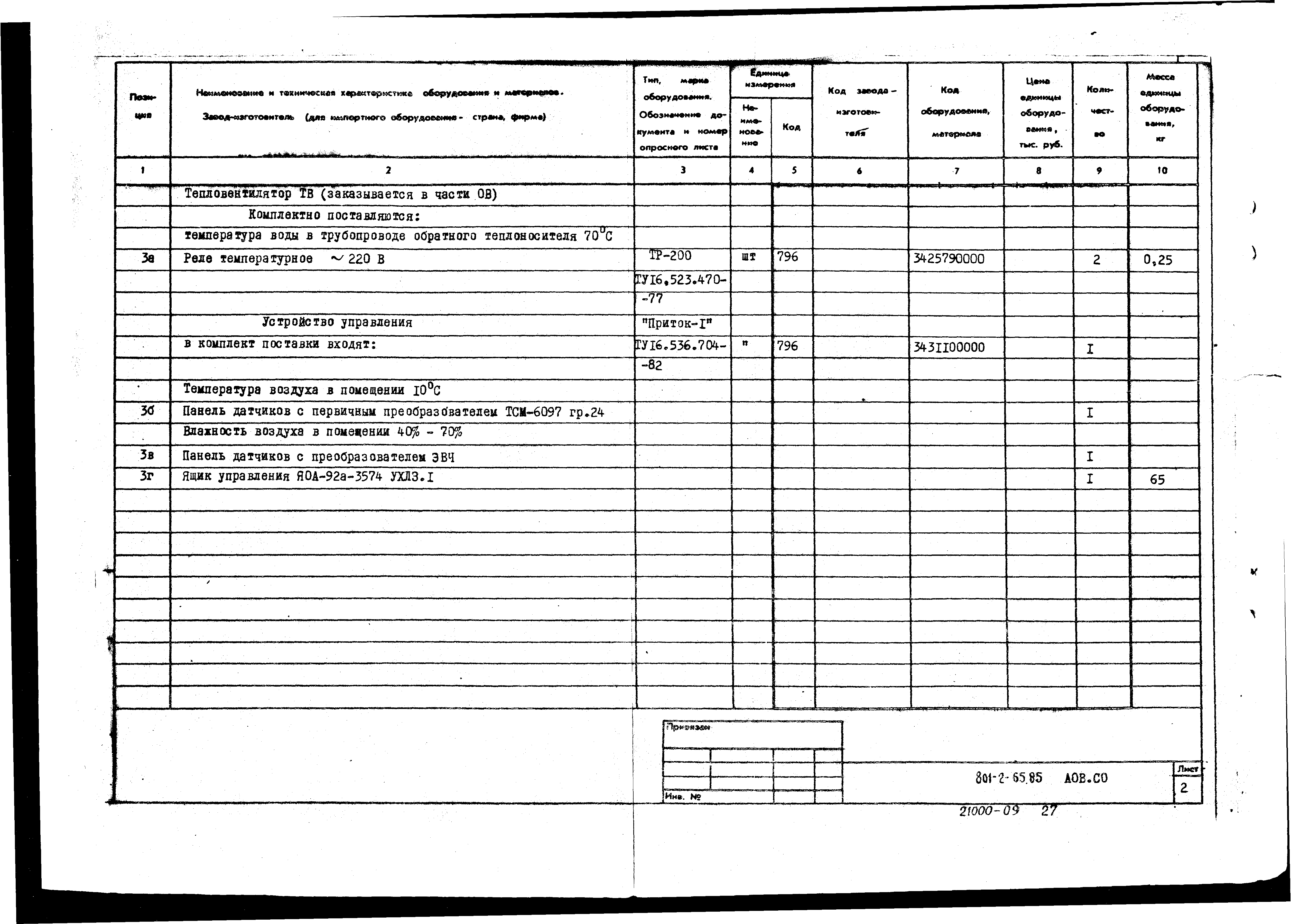 Типовой проект 801-2-64.85