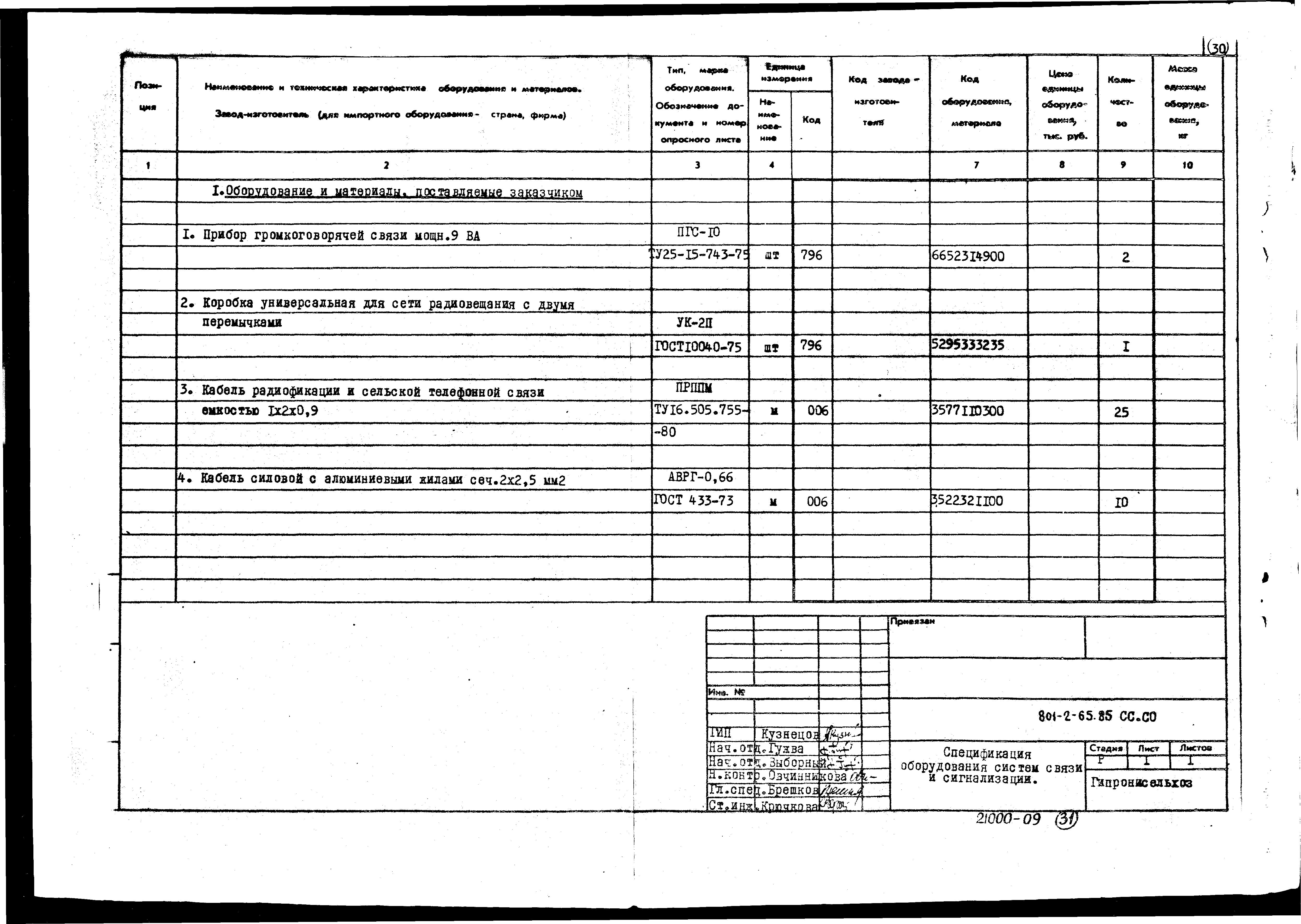 Типовой проект 801-2-64.85