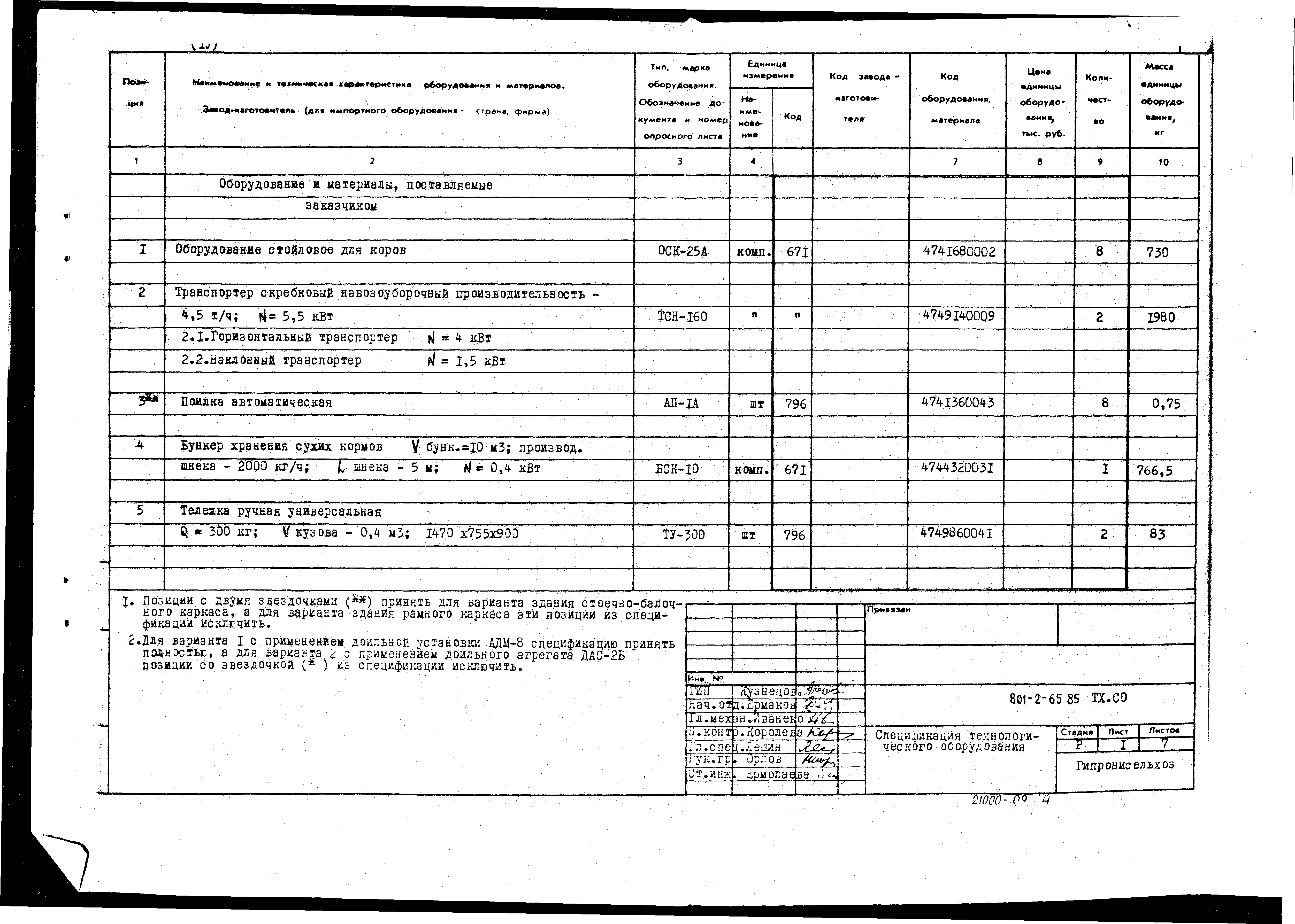 Типовой проект 801-2-64.85