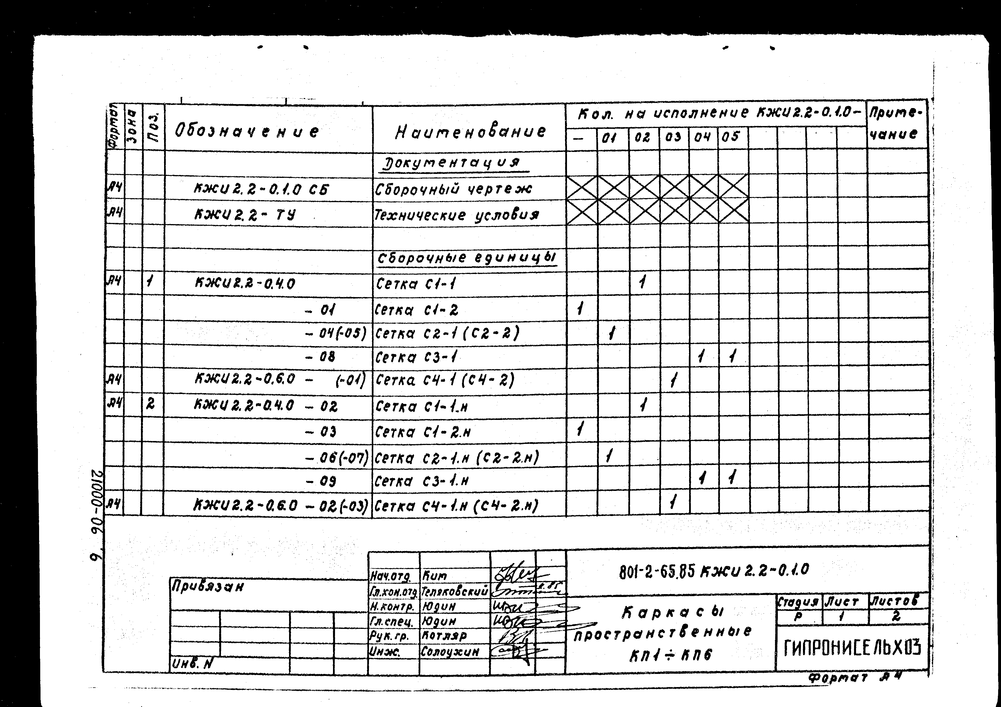 Типовой проект 801-2-64.85