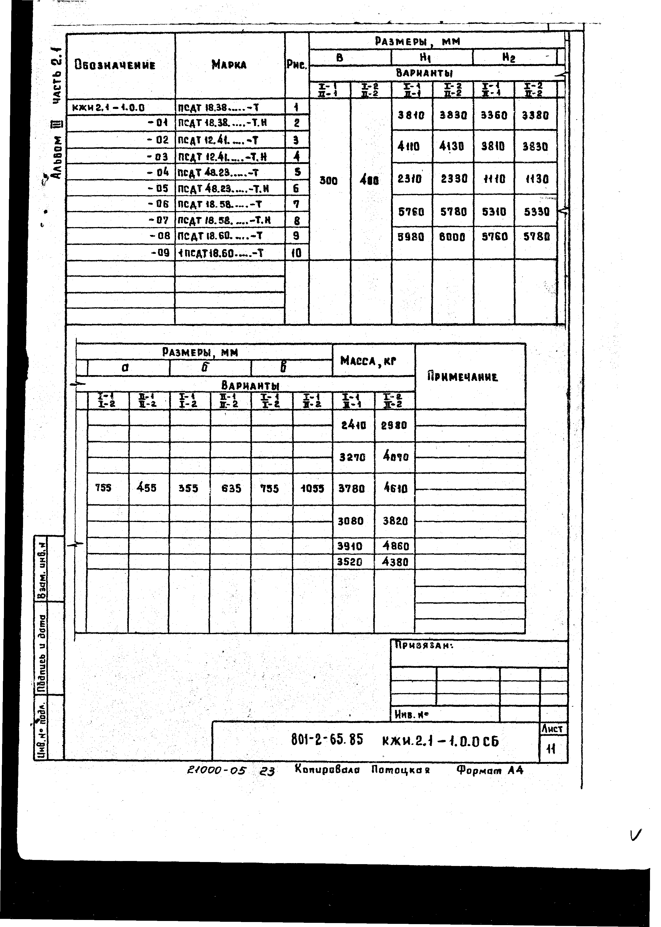 Типовой проект 801-2-64.85