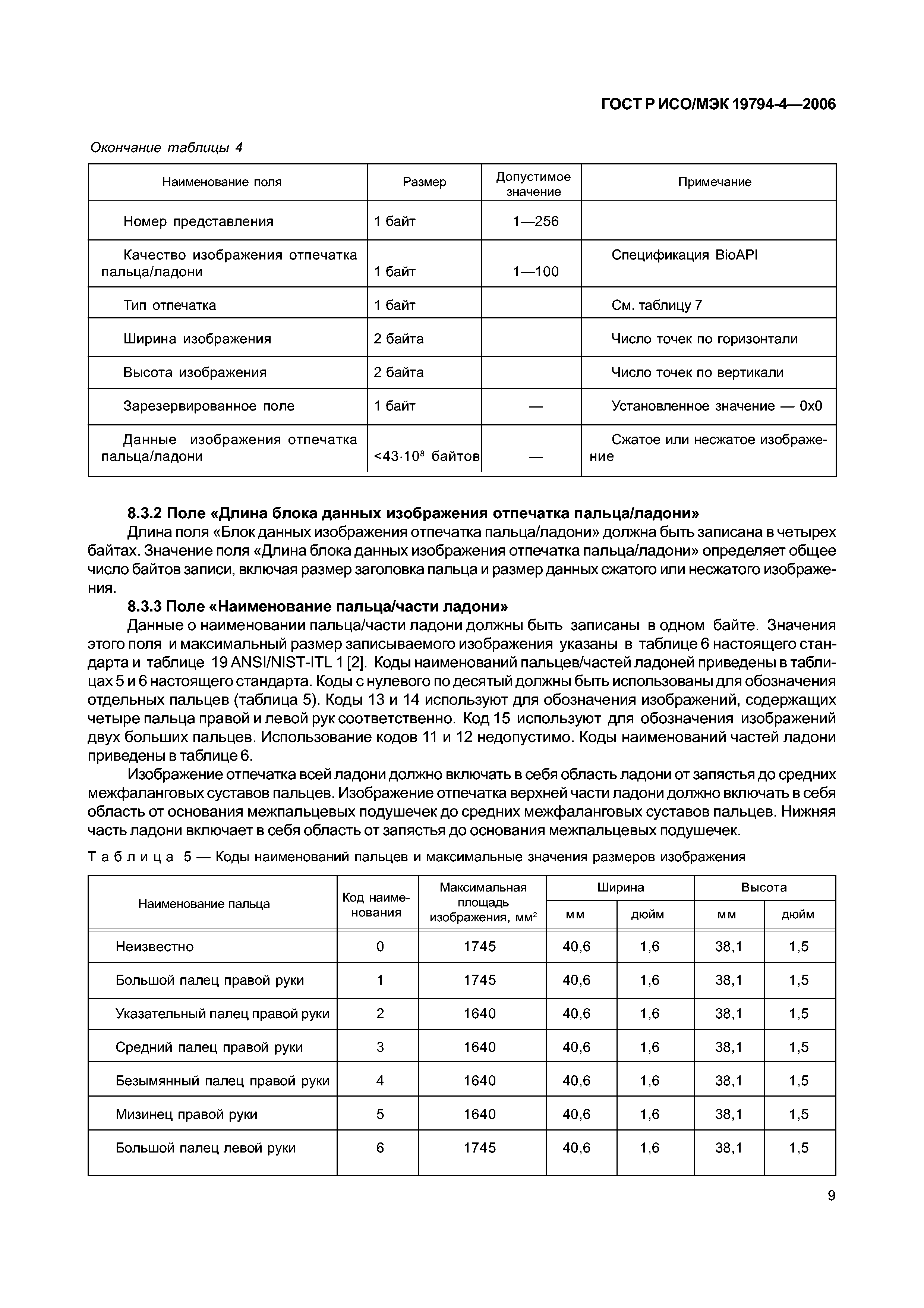 ГОСТ Р ИСО/МЭК 19794-4-2006