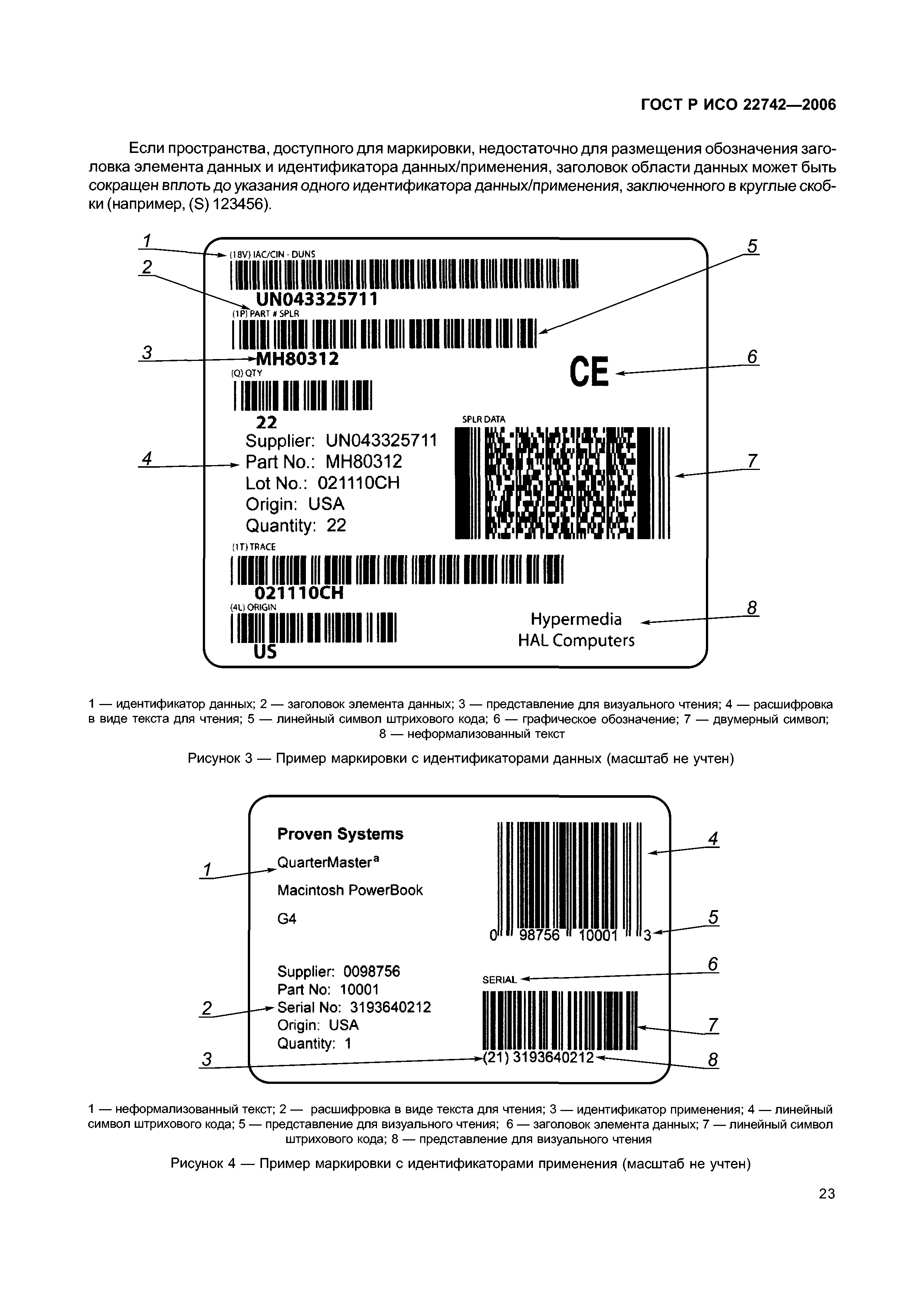 ГОСТ Р ИСО 22742-2006