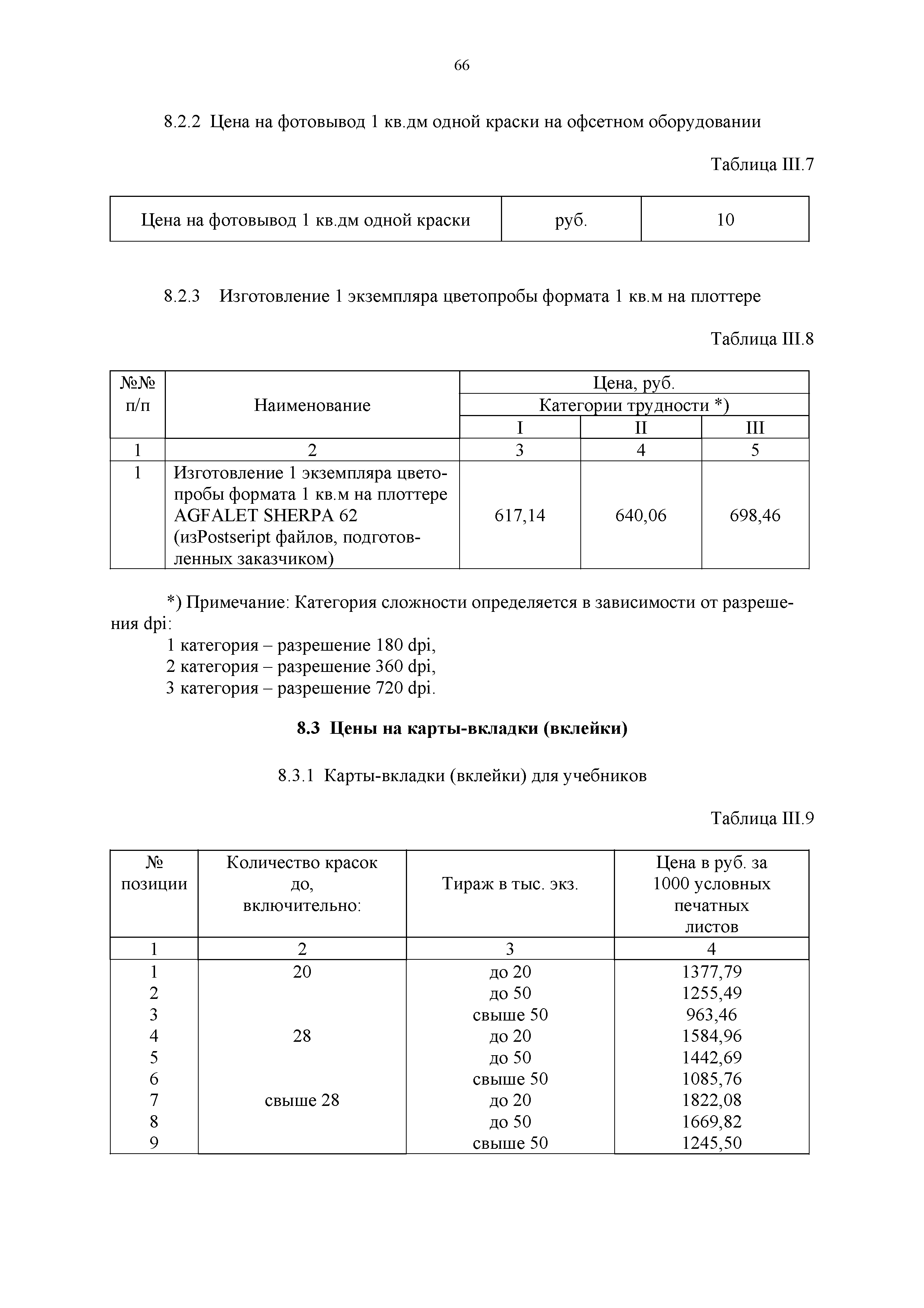 Прейскурант 57-09-2002