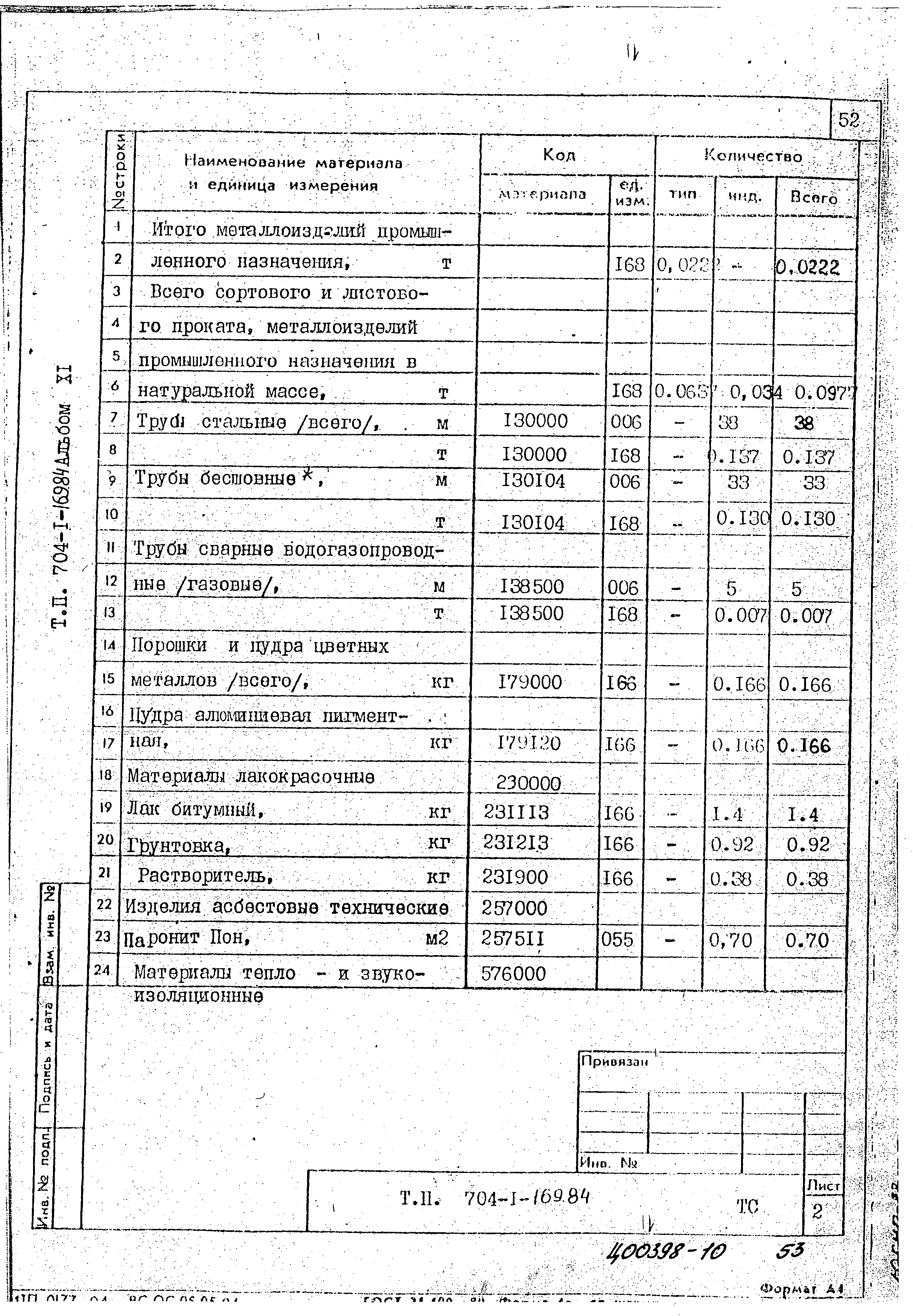 Типовой проект 704-1-169.84