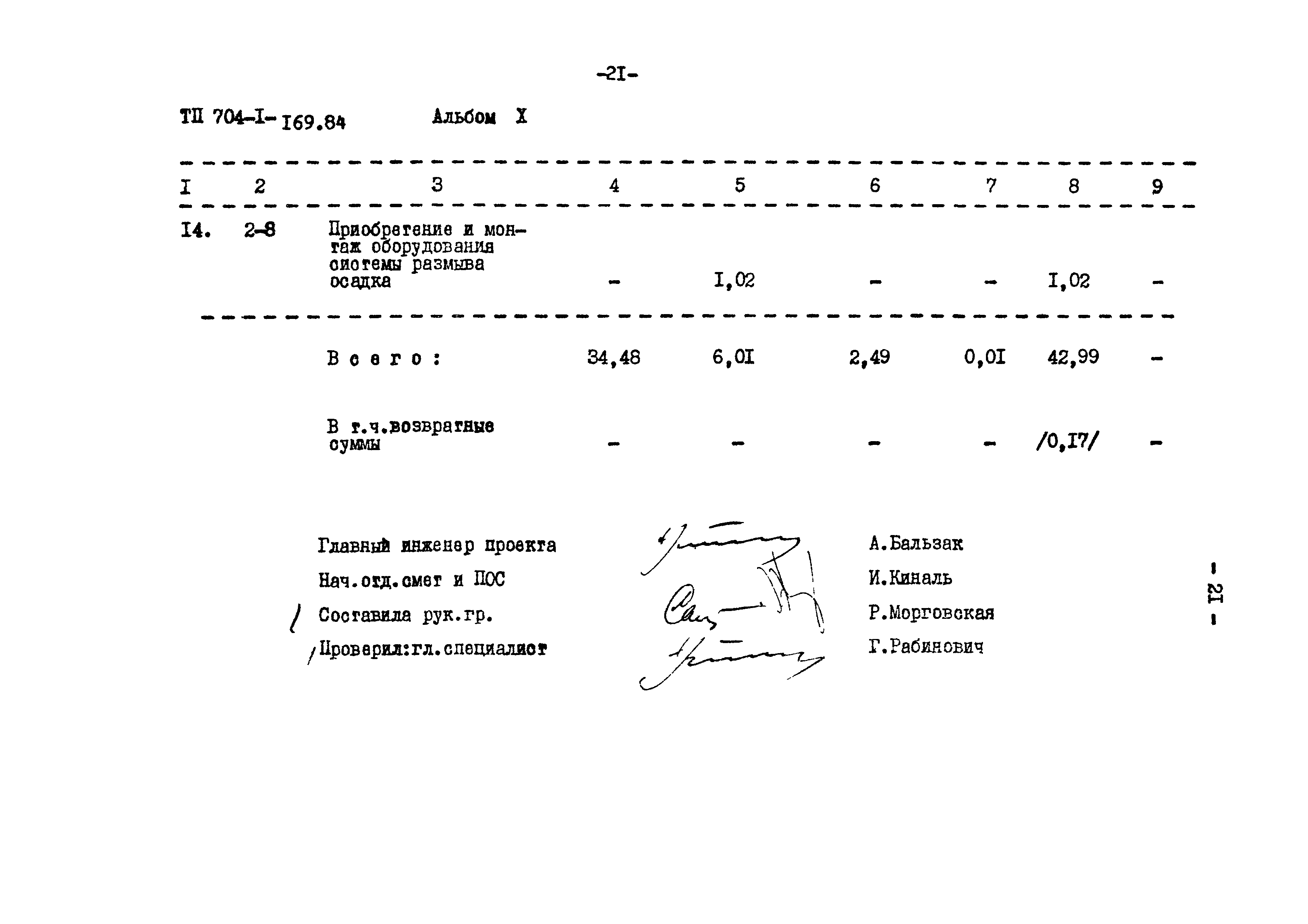 Типовой проект 704-1-169.84