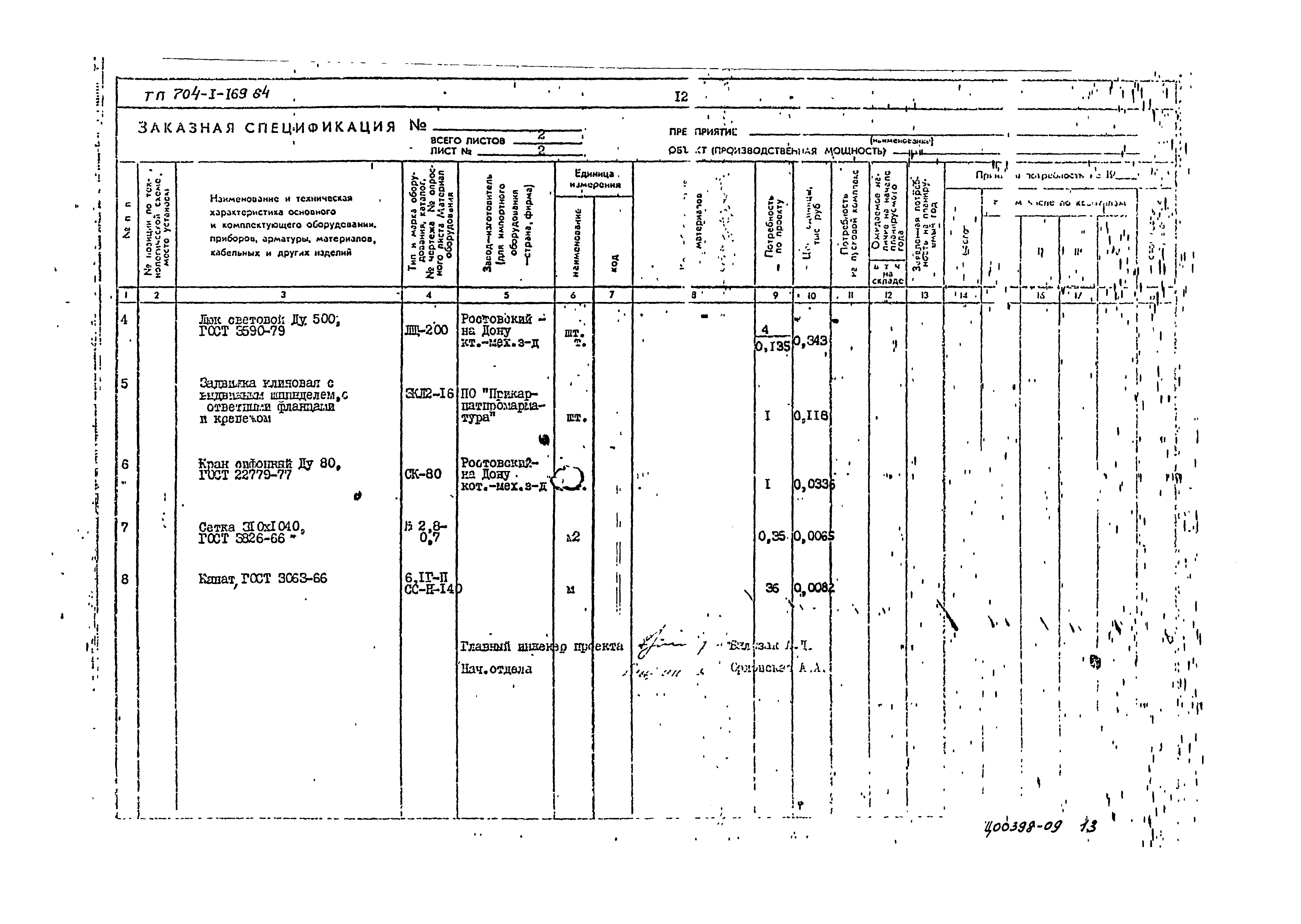 Типовой проект 704-1-169.84