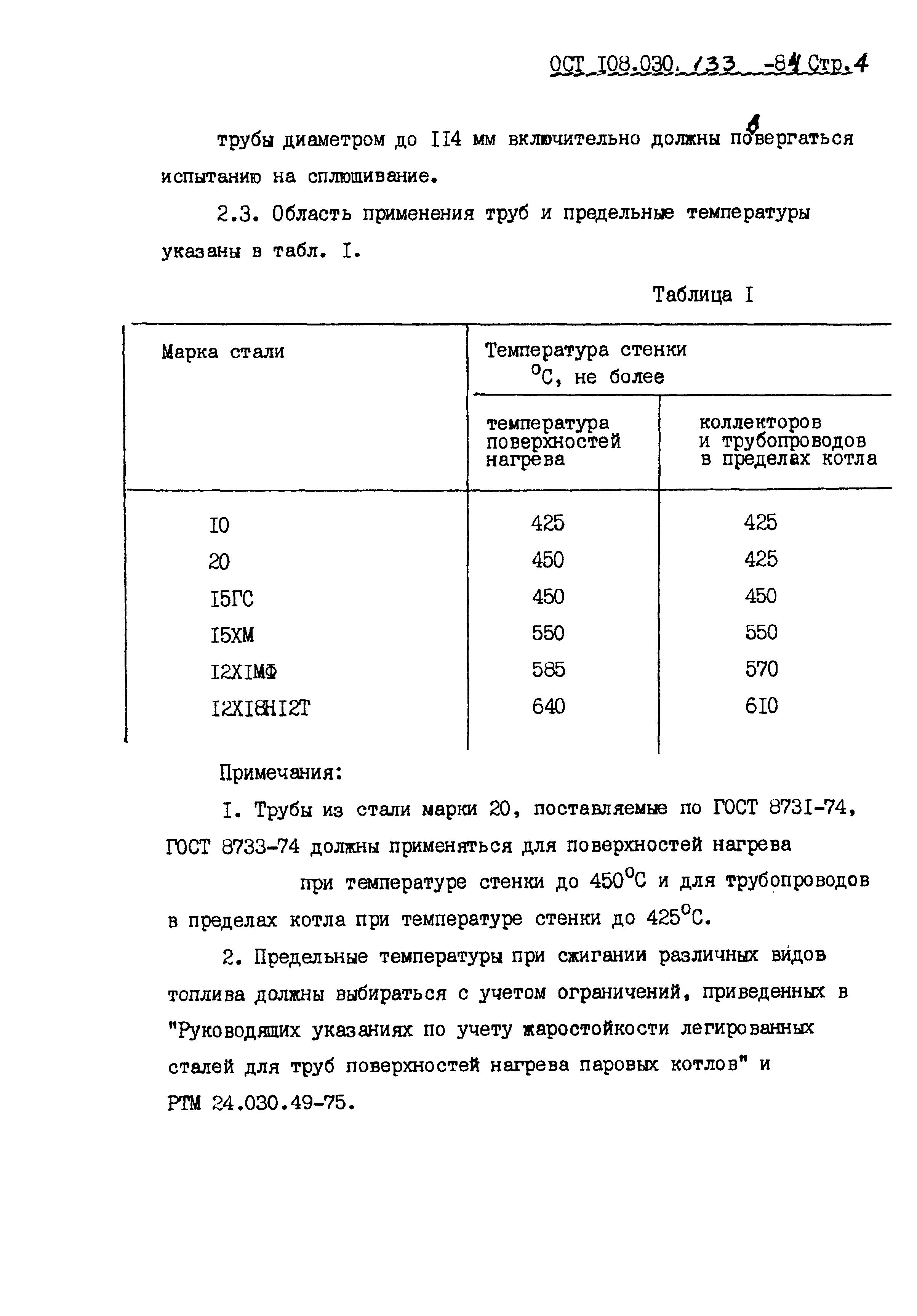 ОСТ 108.030.133-84