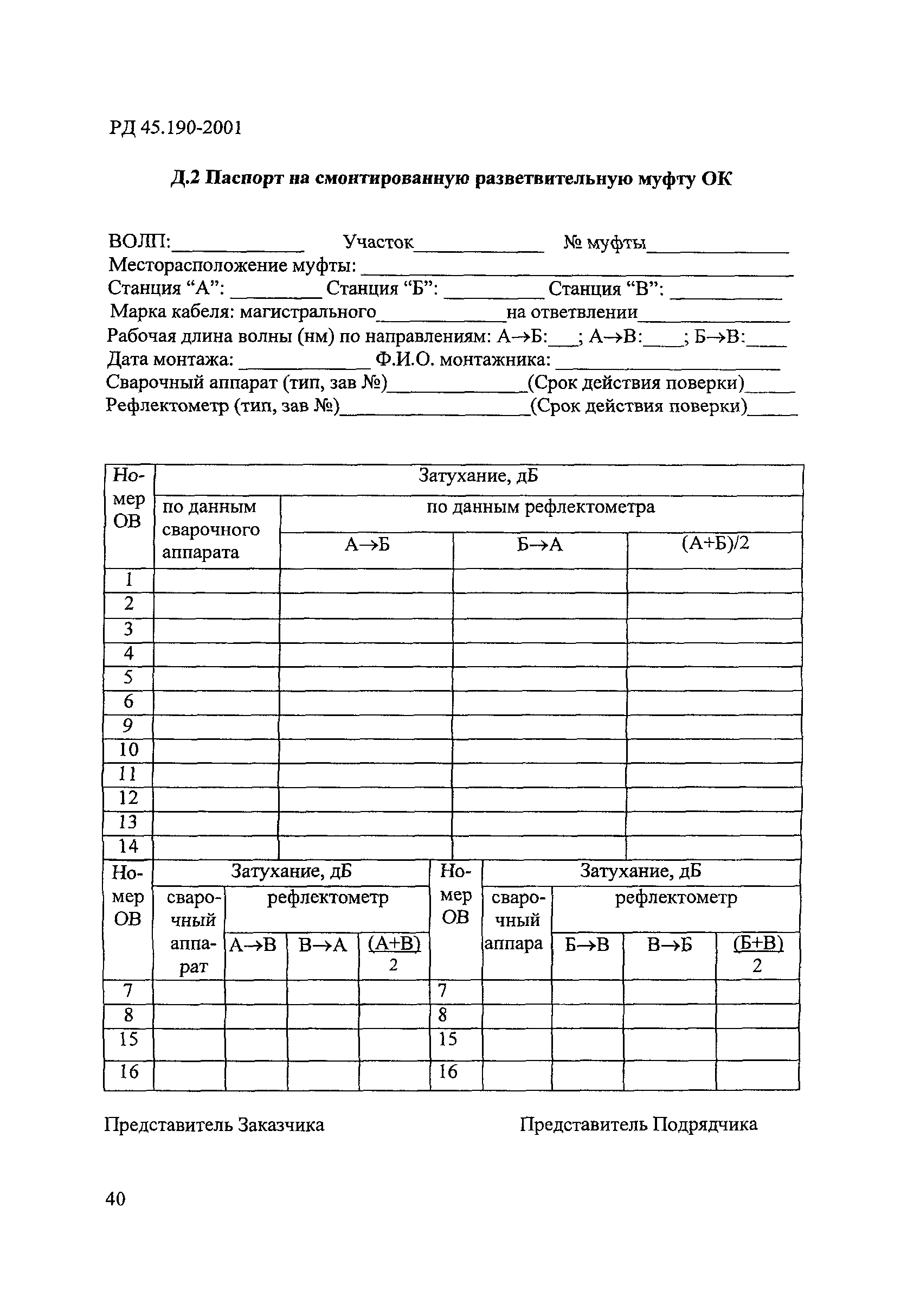 РД 45.190-2001