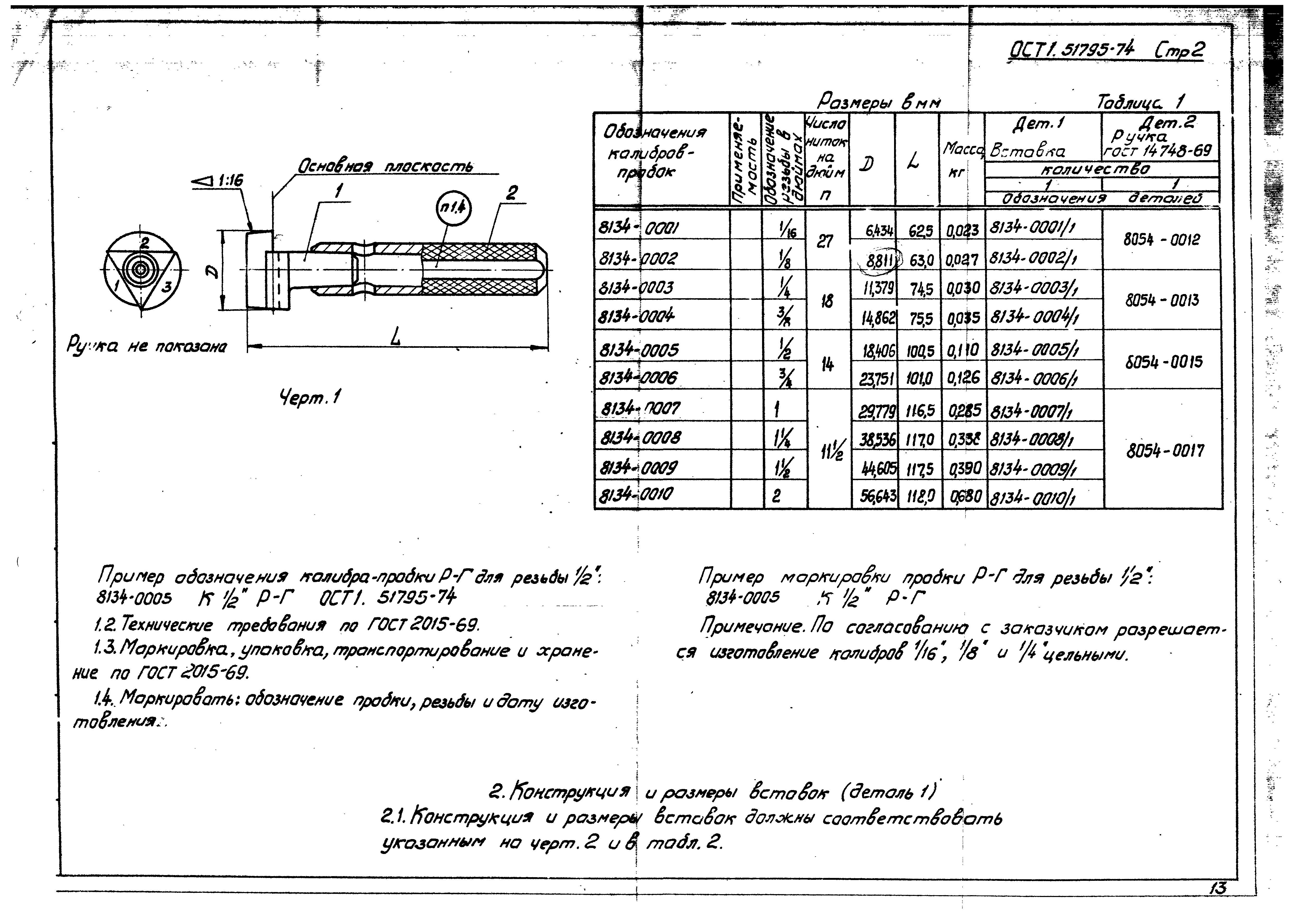 ОСТ 1 51795-74