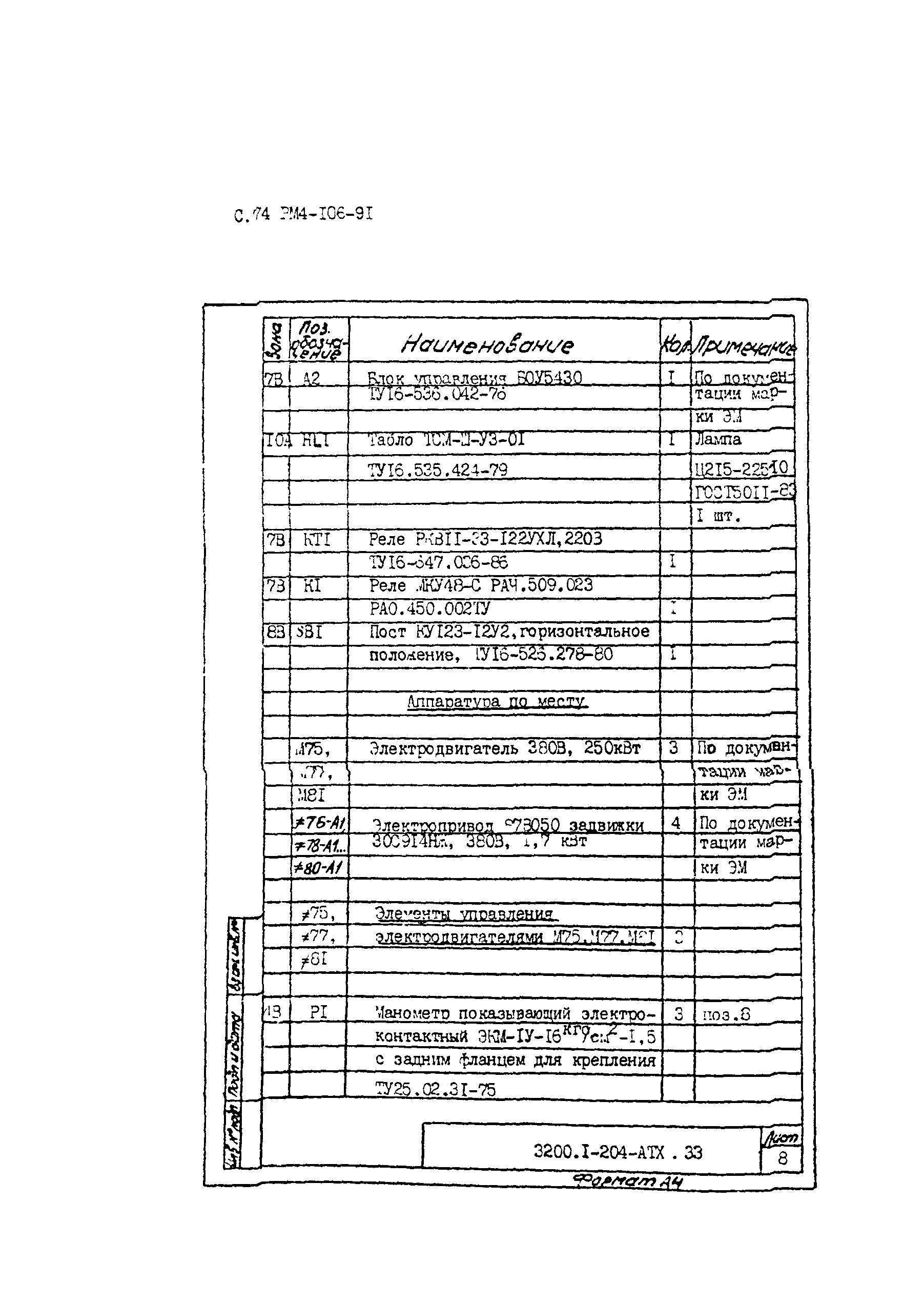 РМ 4-106-91