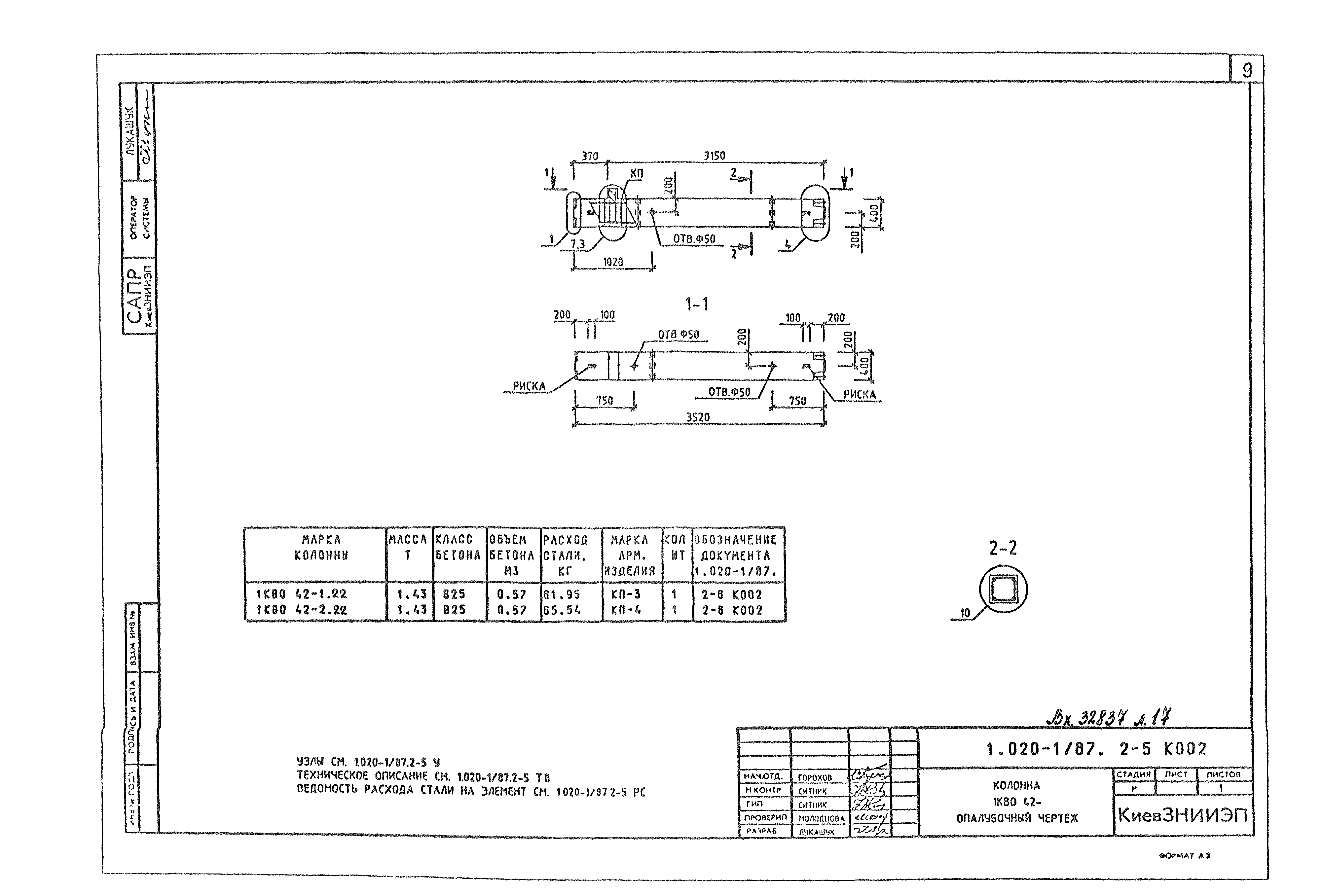 Серия 1.020-1/87