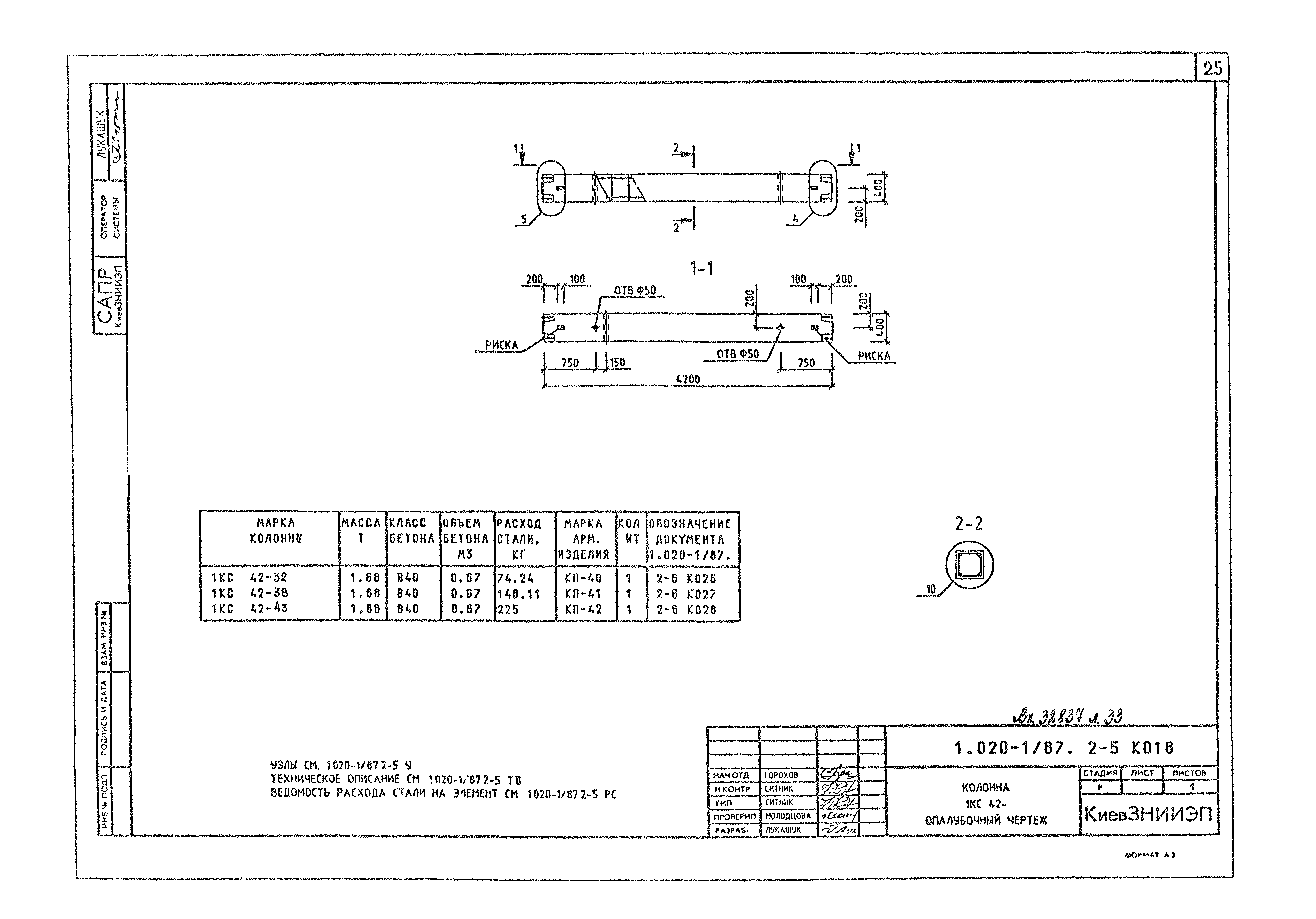 Серия 1.020-1/87