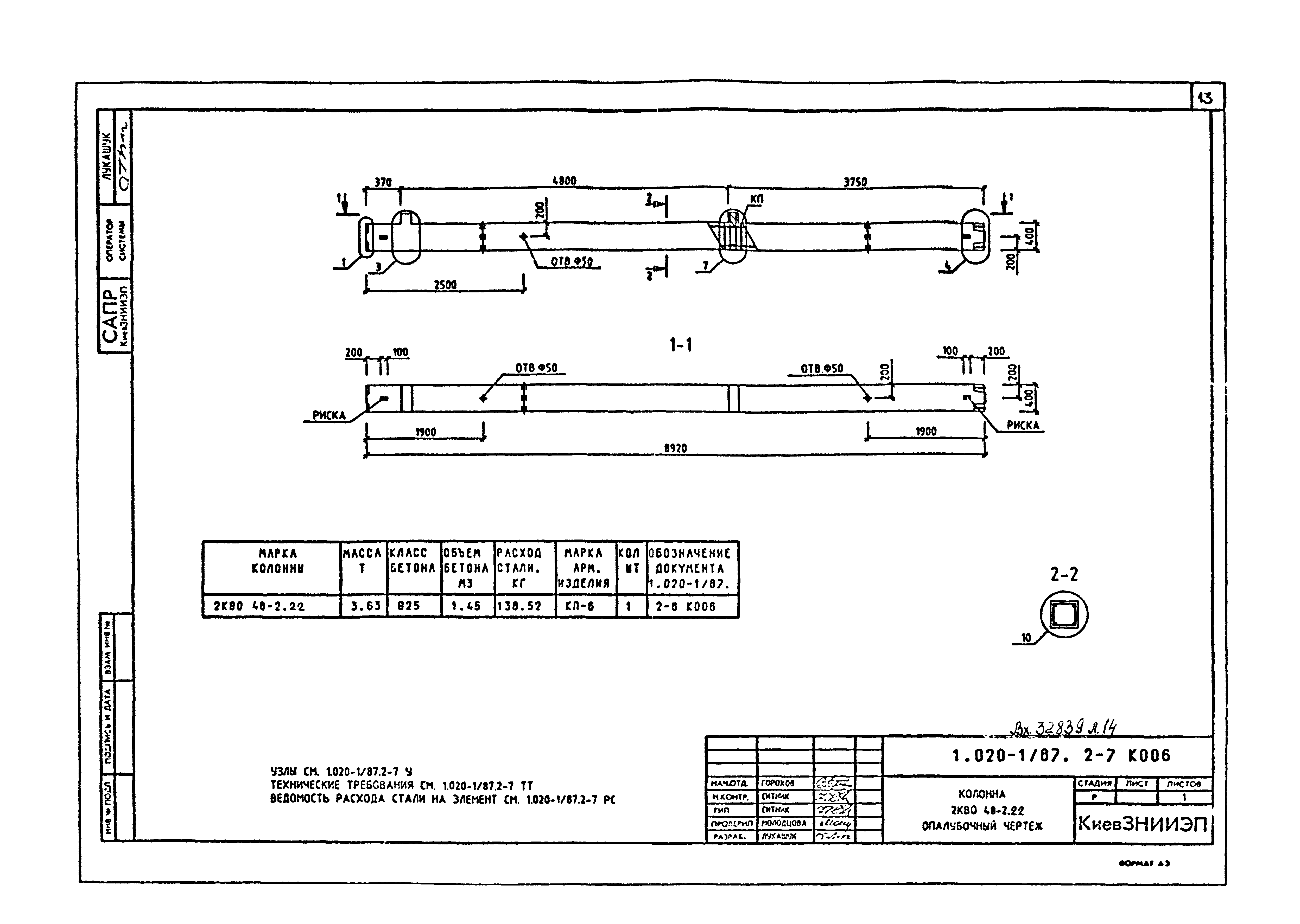 Серия 1.020-1/87