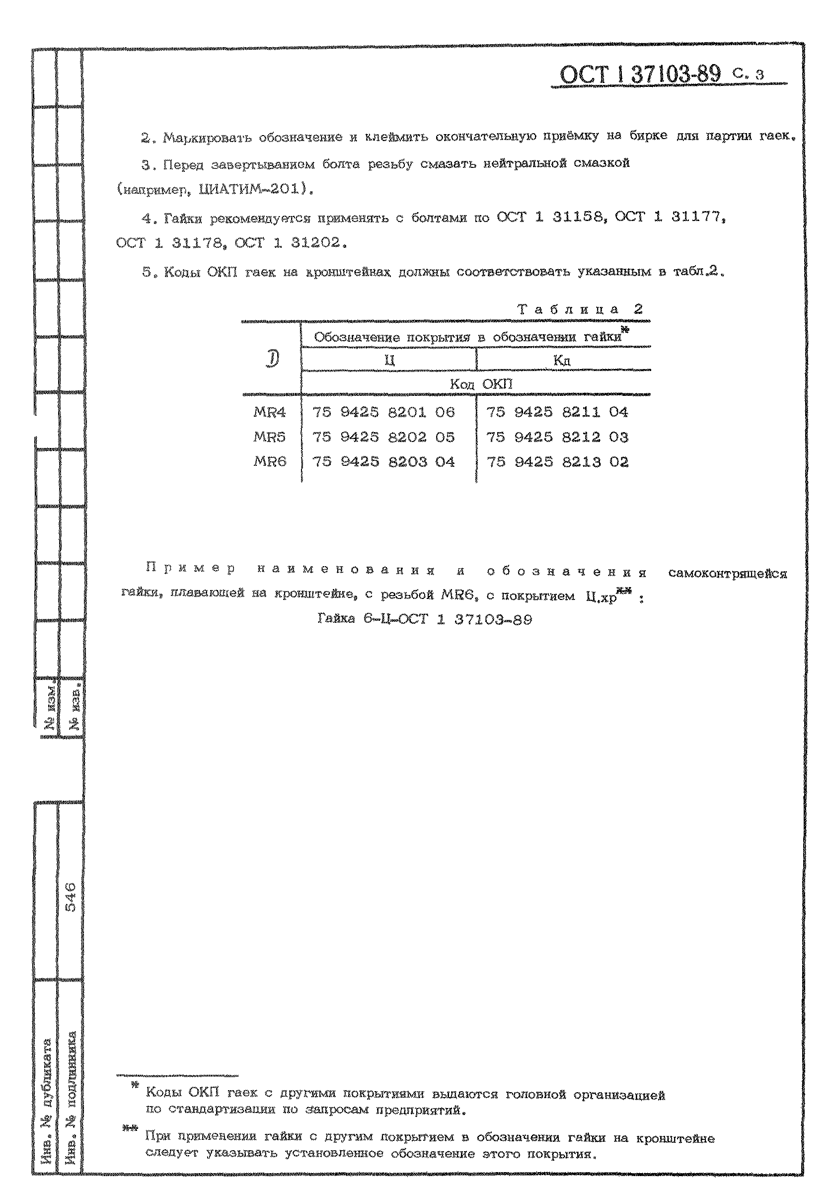 ОСТ 1 37103-89