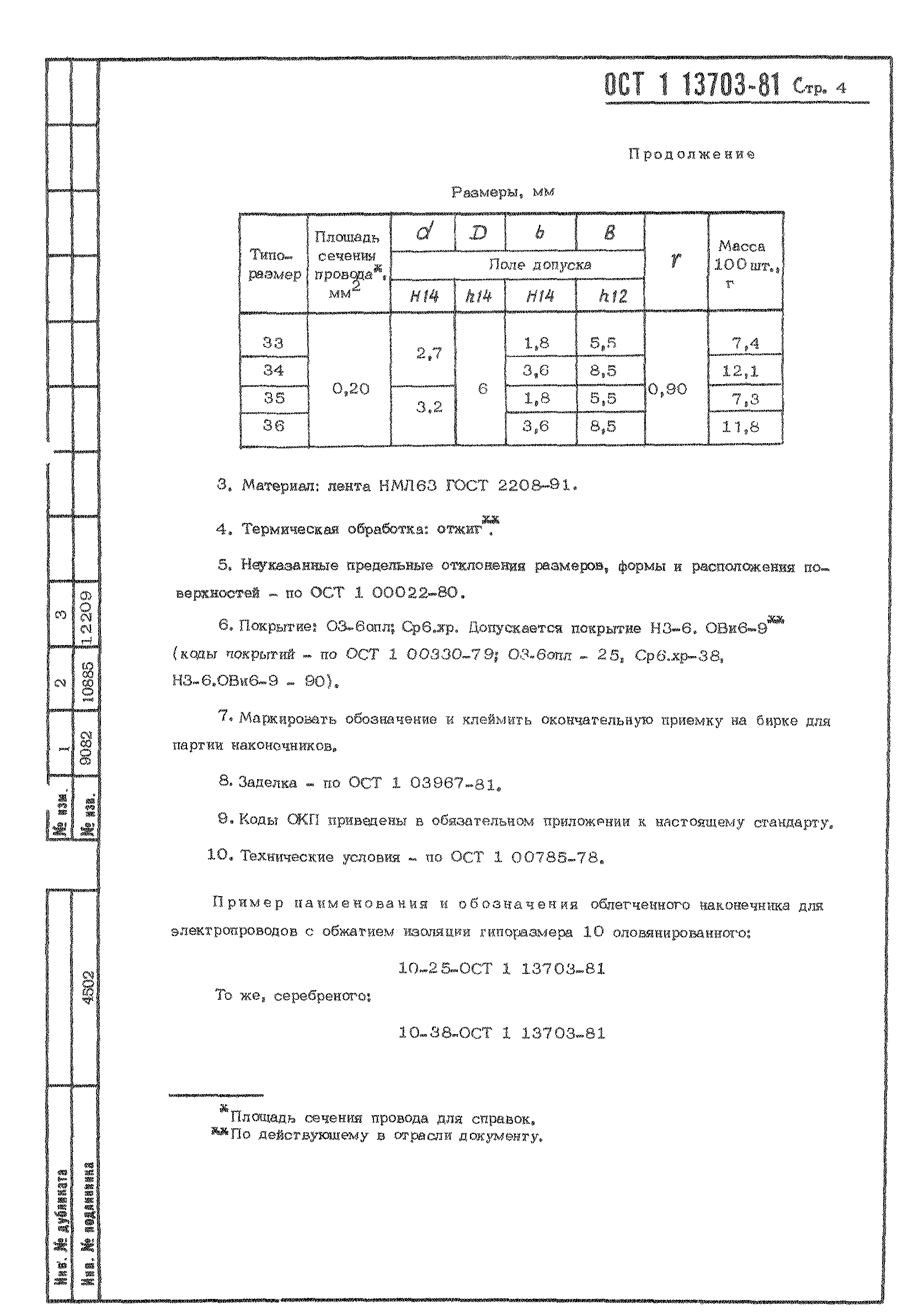 ОСТ 1 13703-81