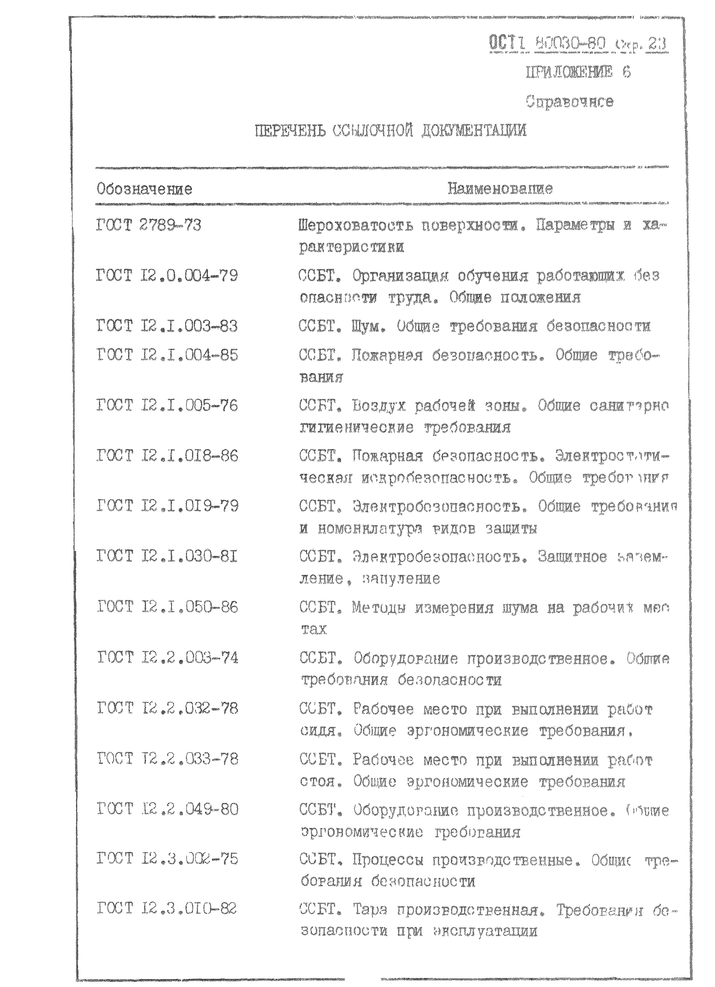 ОСТ 1 80030-80