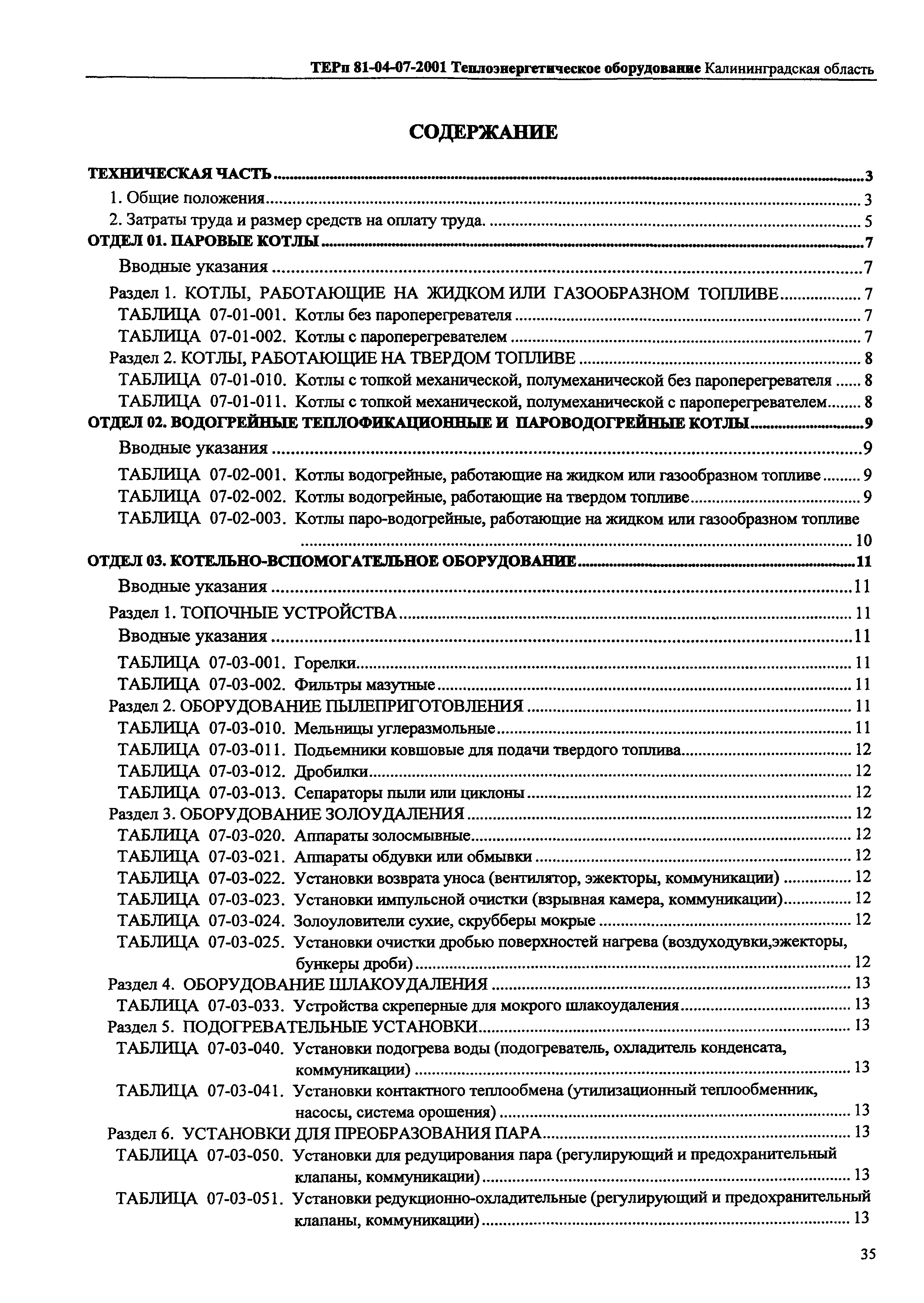 ТЕРп Калининградской области 2001-07