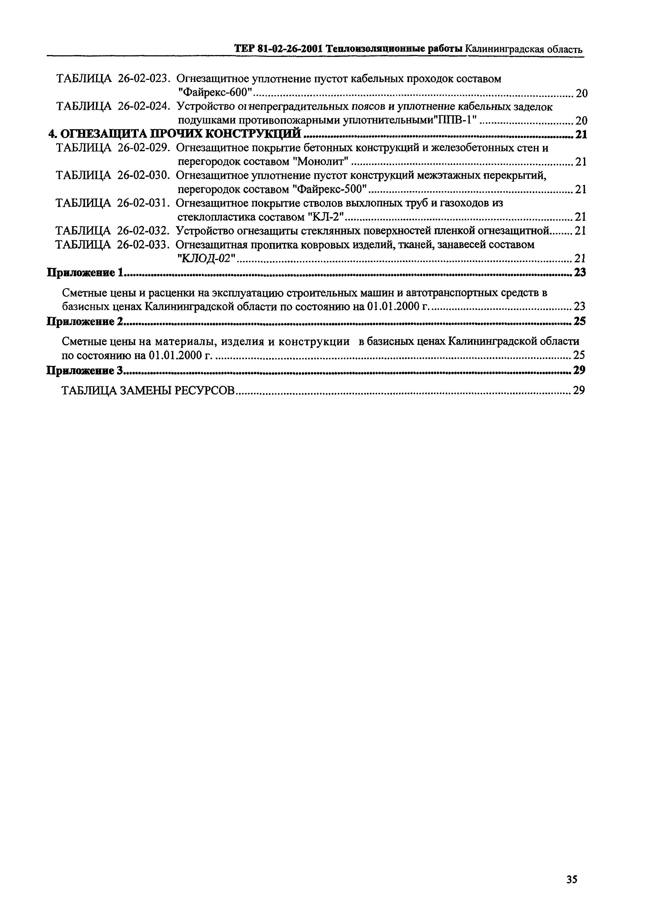 ТЕР Калининградской области 2001-26