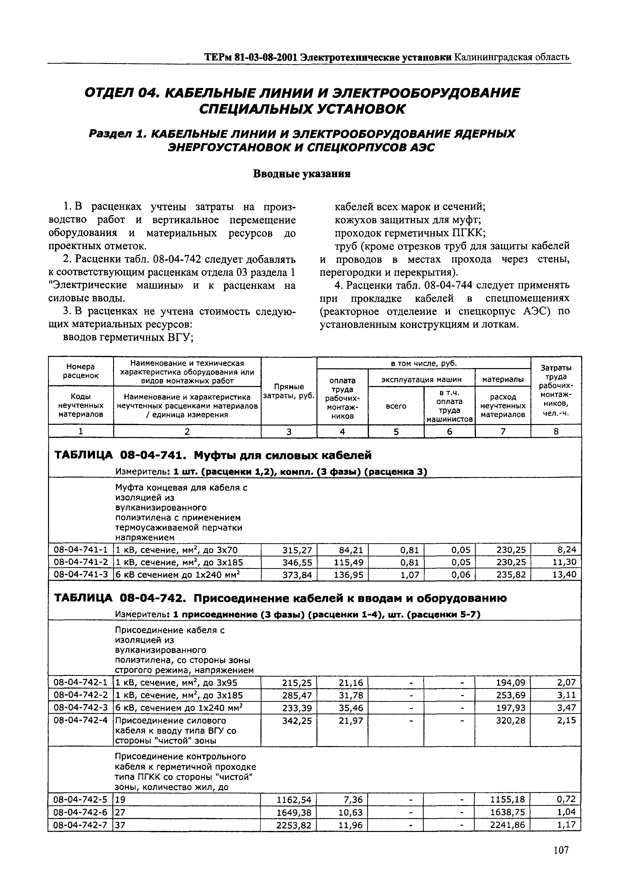 ТЕРм Калининградской области 2001-08