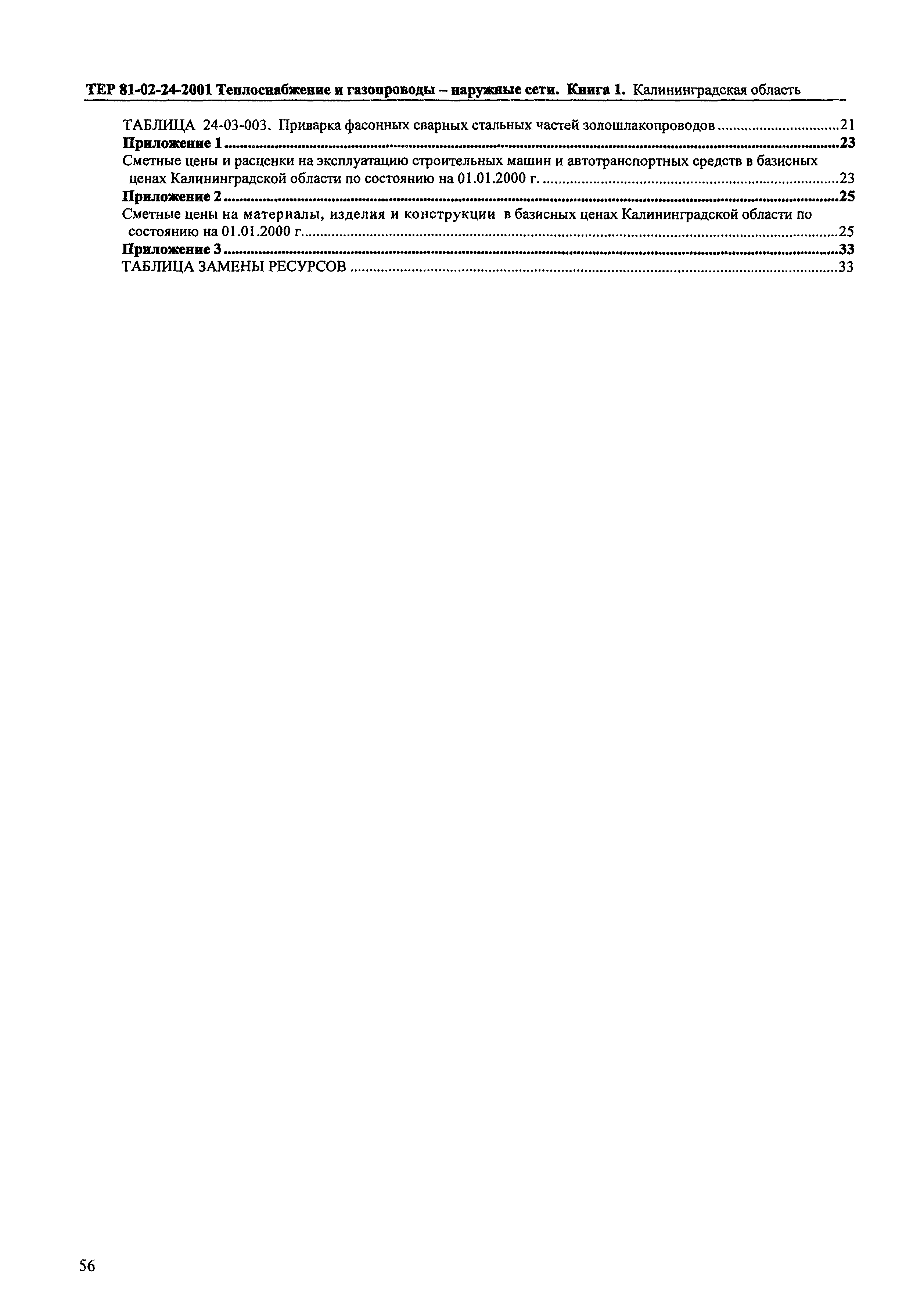 ТЕР Калининградской области 2001-24