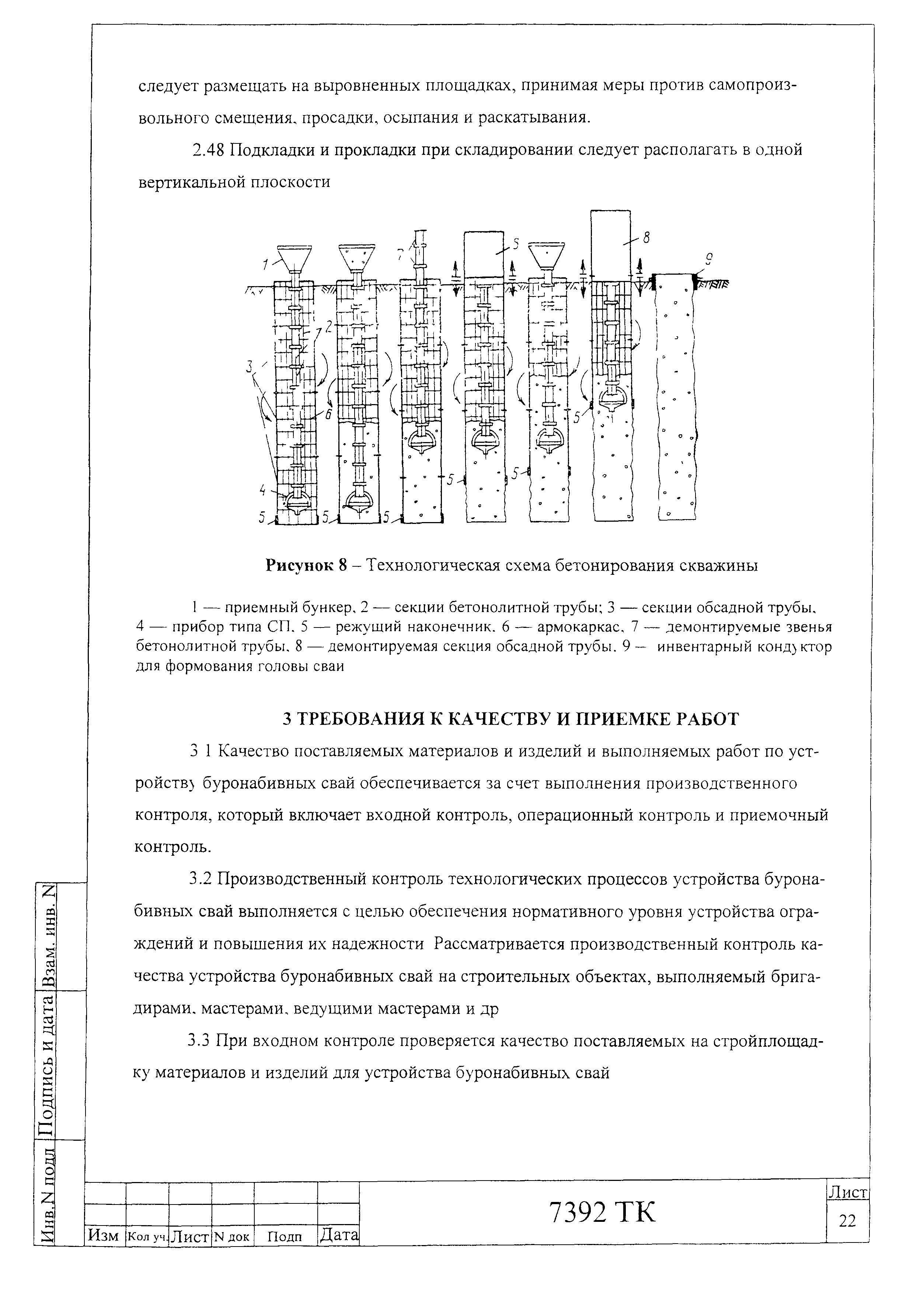 Технологическая карта 7392 ТК